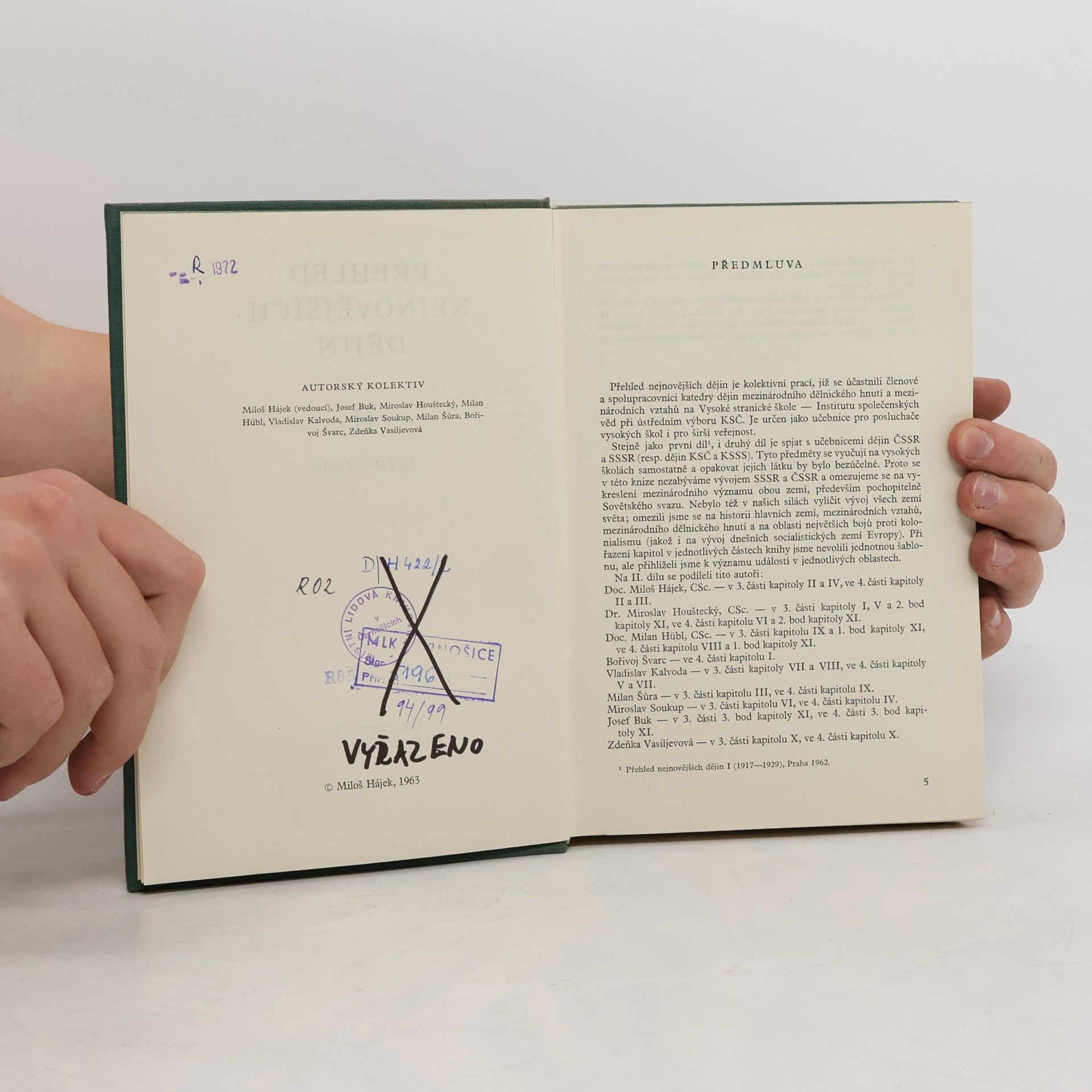 Autores varios Přehled nejnovějších dějin II 1929-1939