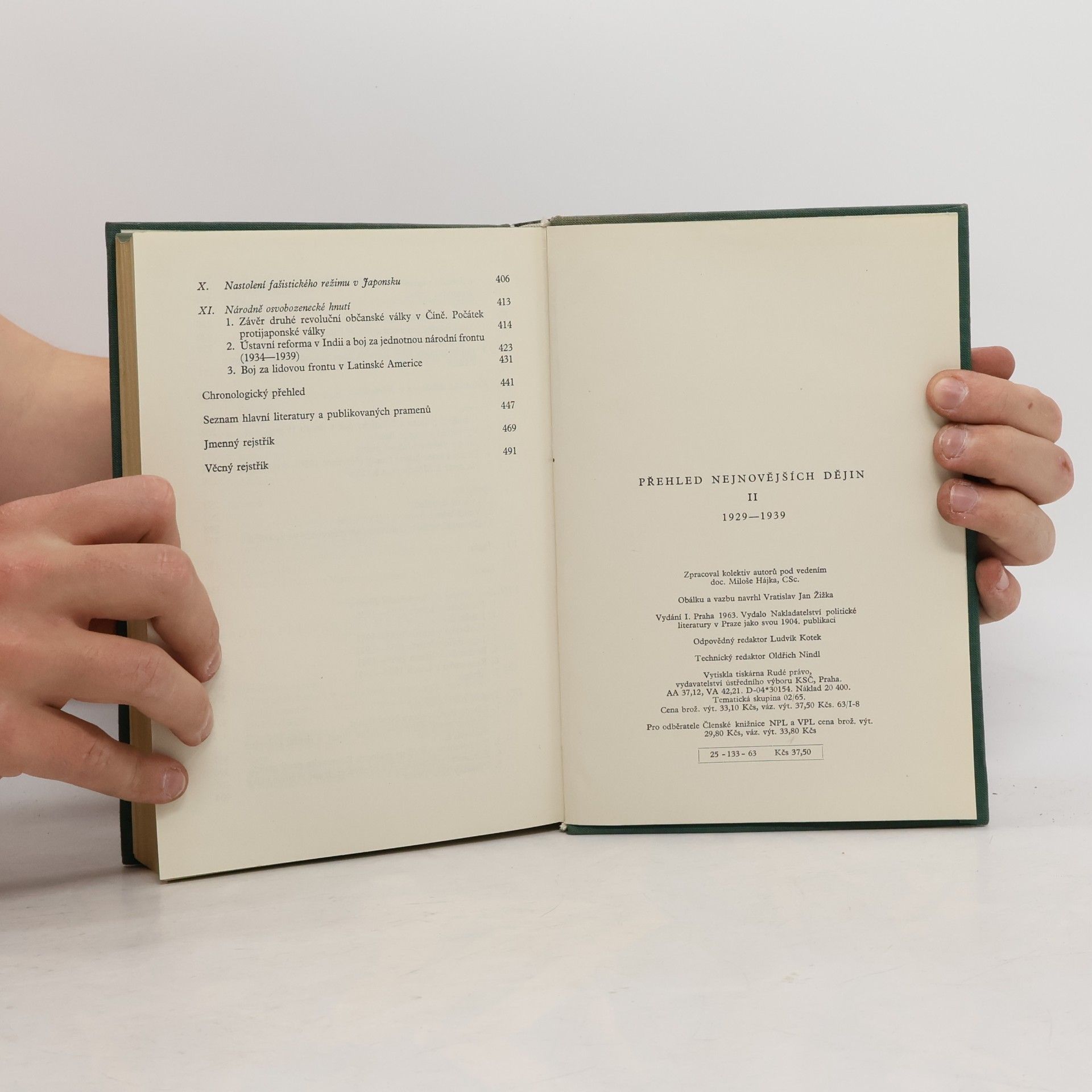 Autores varios Přehled nejnovějších dějin II 1929-1939