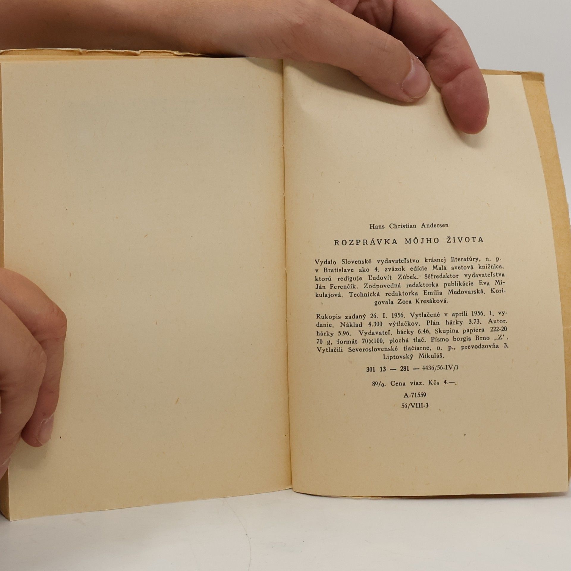 Hans Christian Andersen Rozprávka môjho života bez príkras