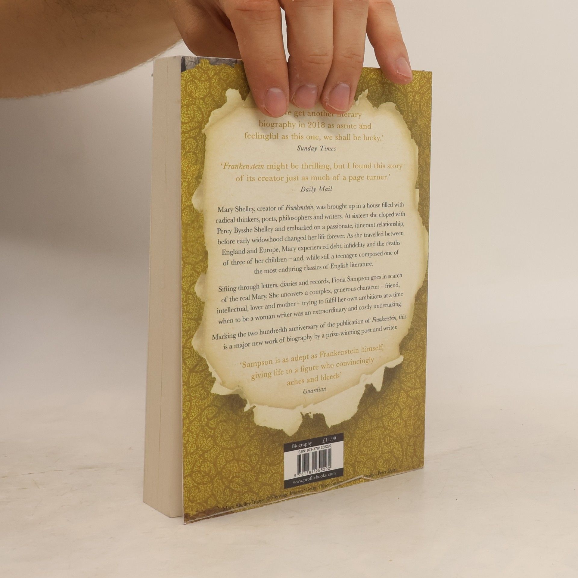 Fiona Sampson In Search of Mary Shelley: The Girl Who Wrote Frankenstein