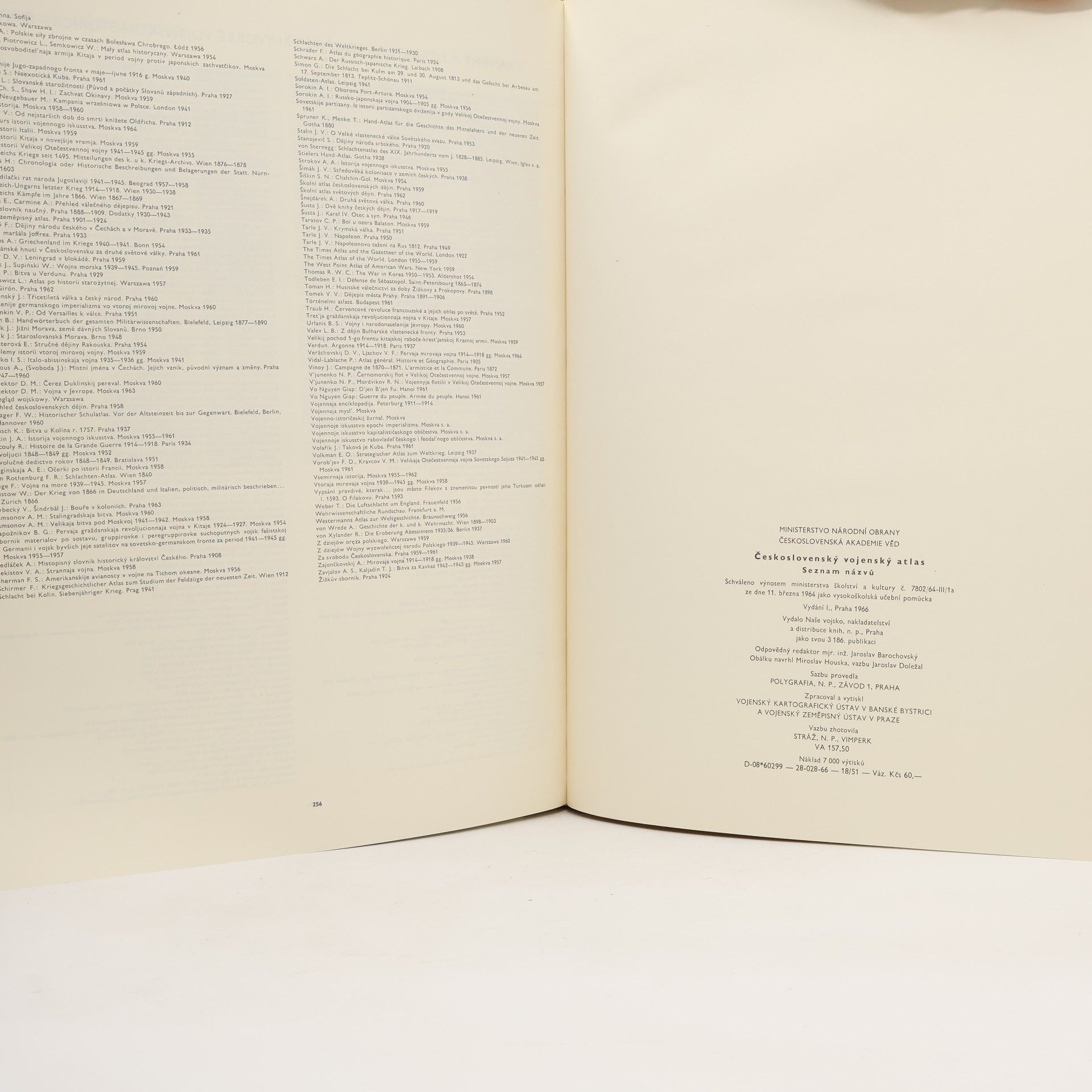 Collectif d'auteurs Československý vojenský atlas. Seznam názvů