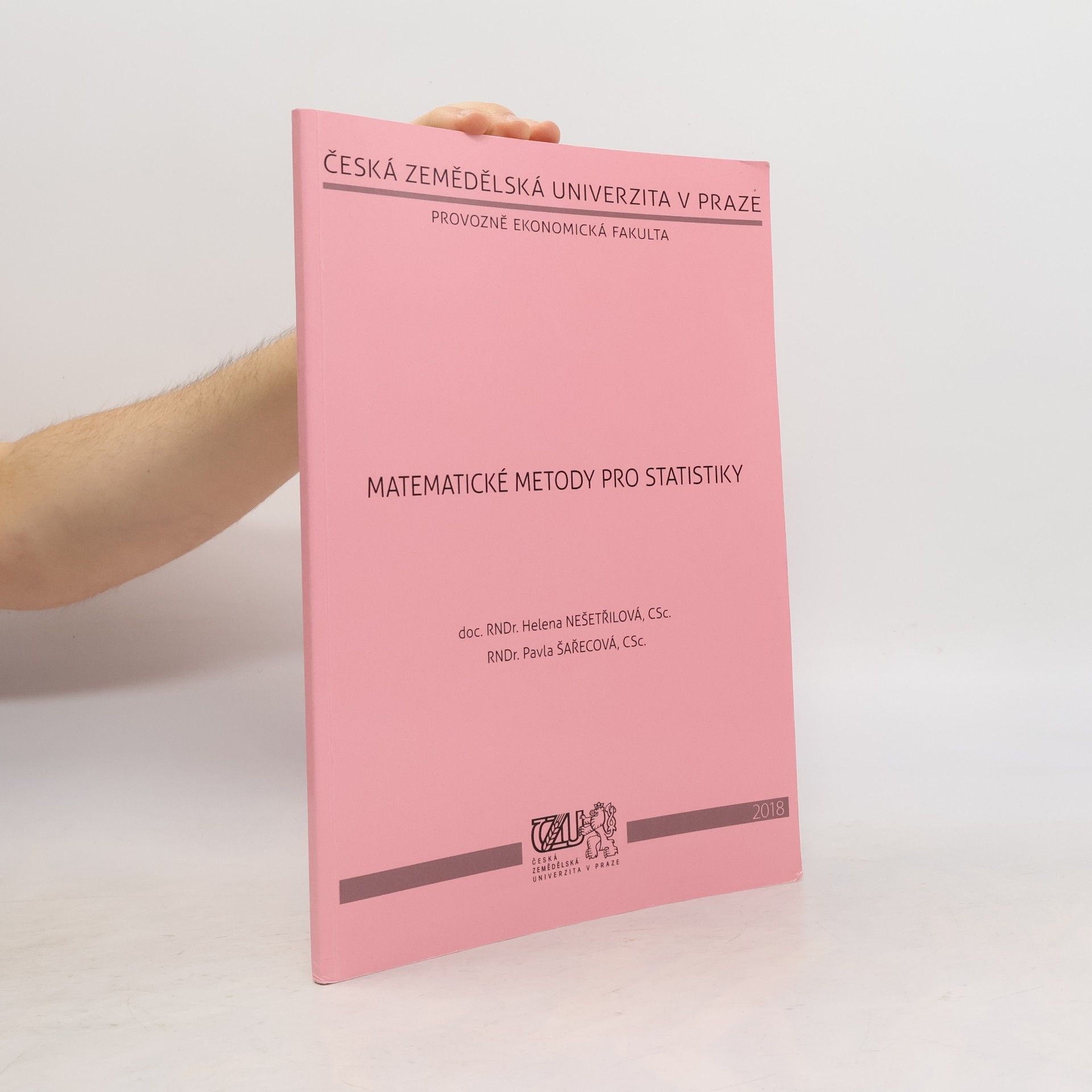 Helena Nešetřilová Matematické metody pro statistiky