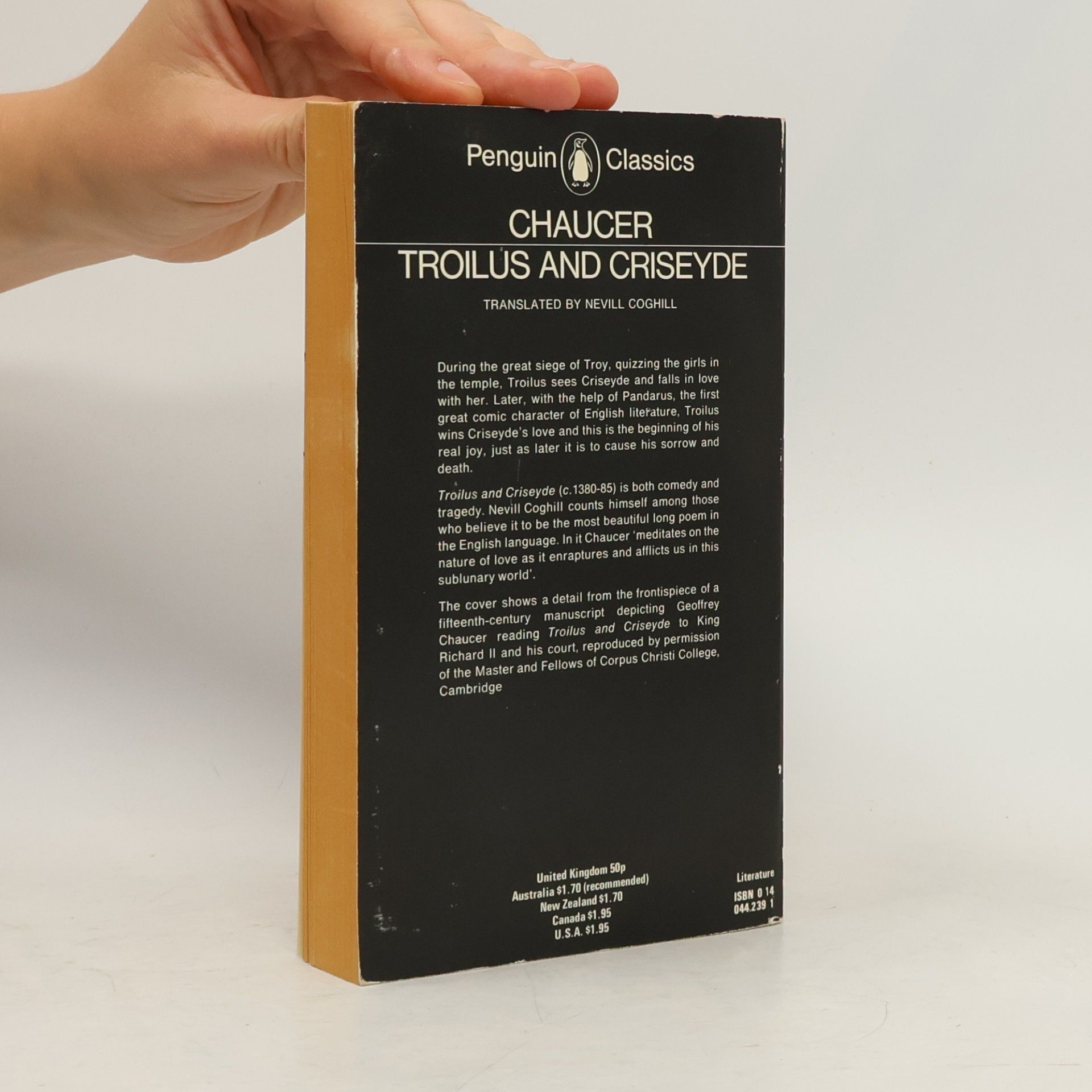 Geoffrey Chaucer Penguin Classics: Troilus and Criseyde