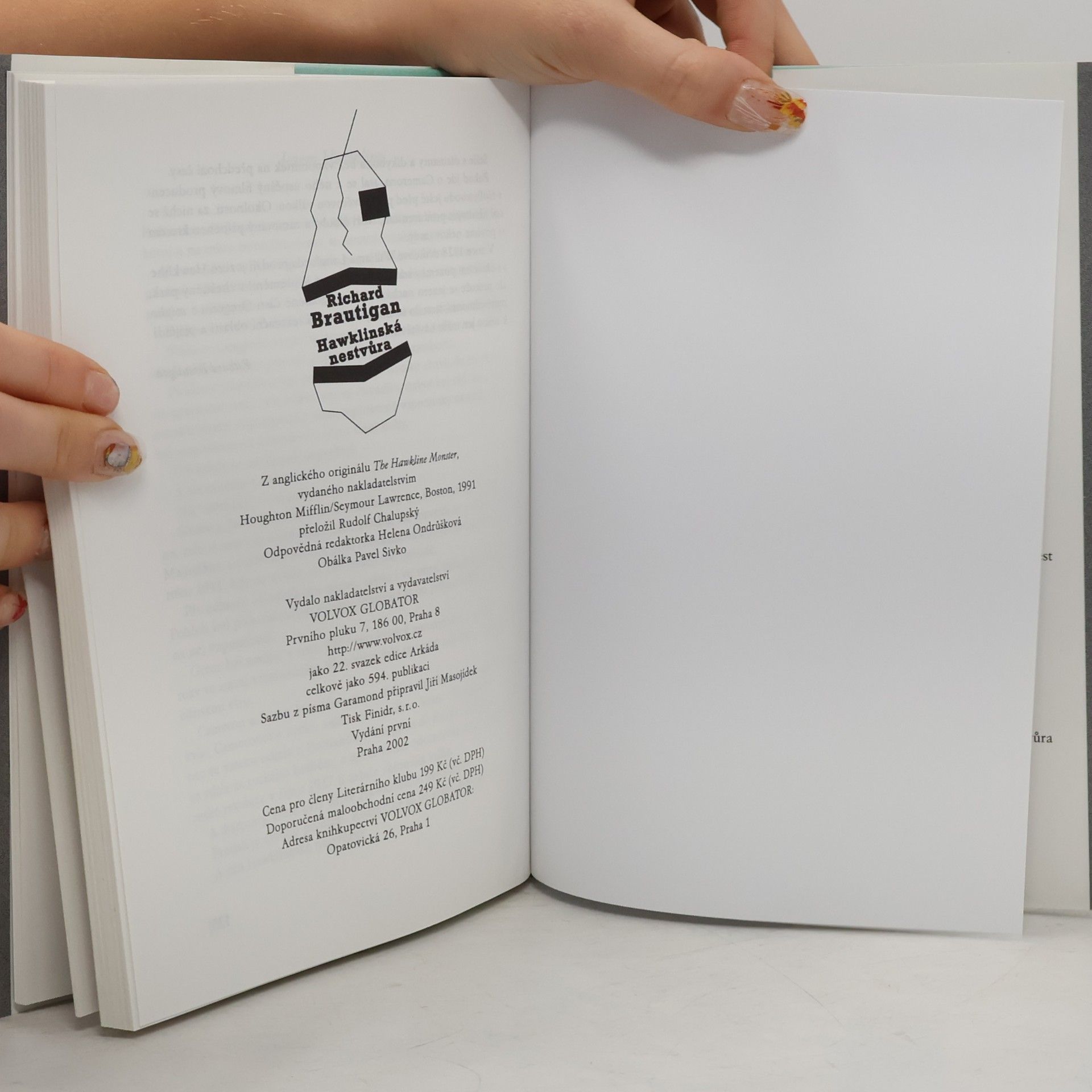 Richard Brautigan Hawklinská nestvůra