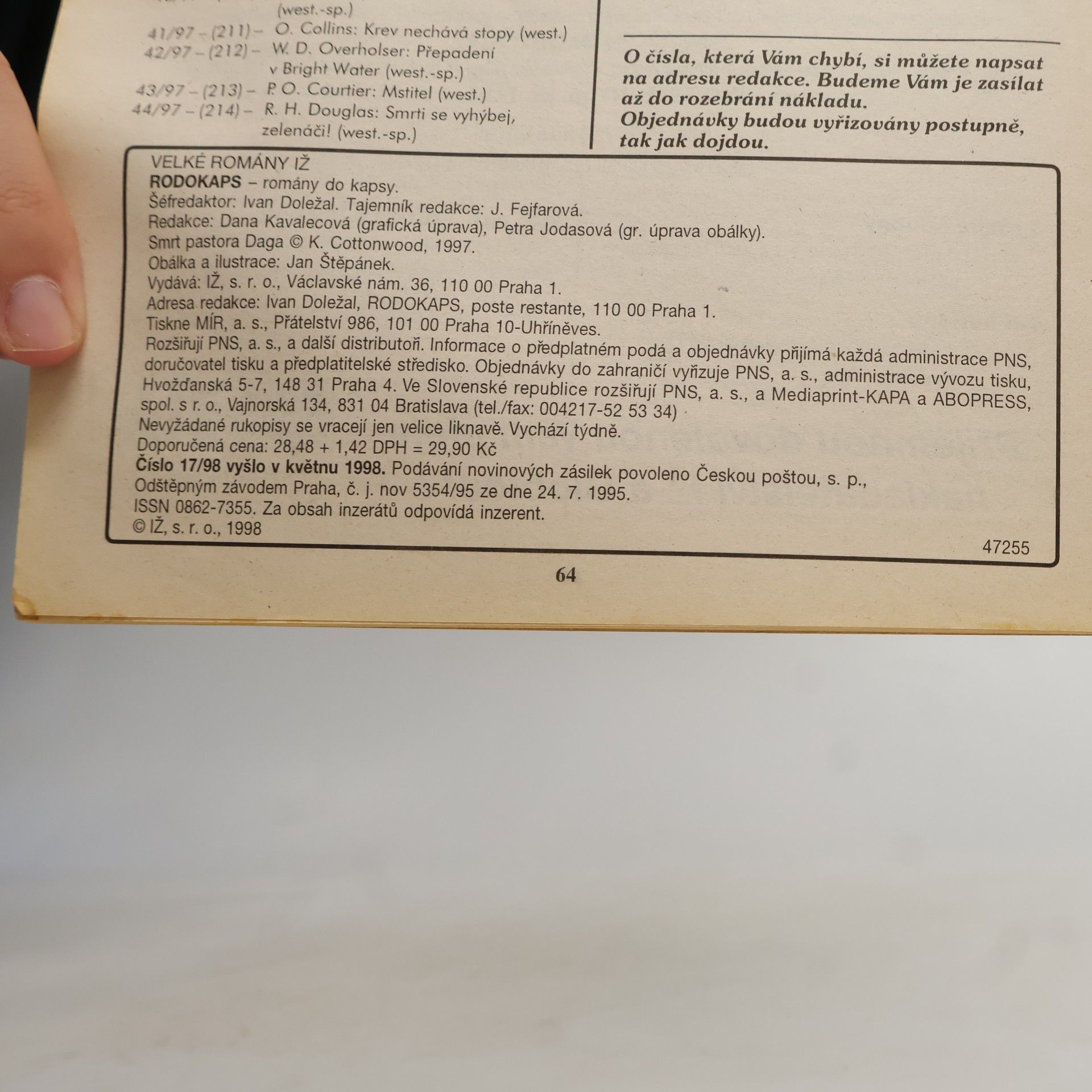 Autorenkollektiv Rodokaps 1/2000 Zimní speciál