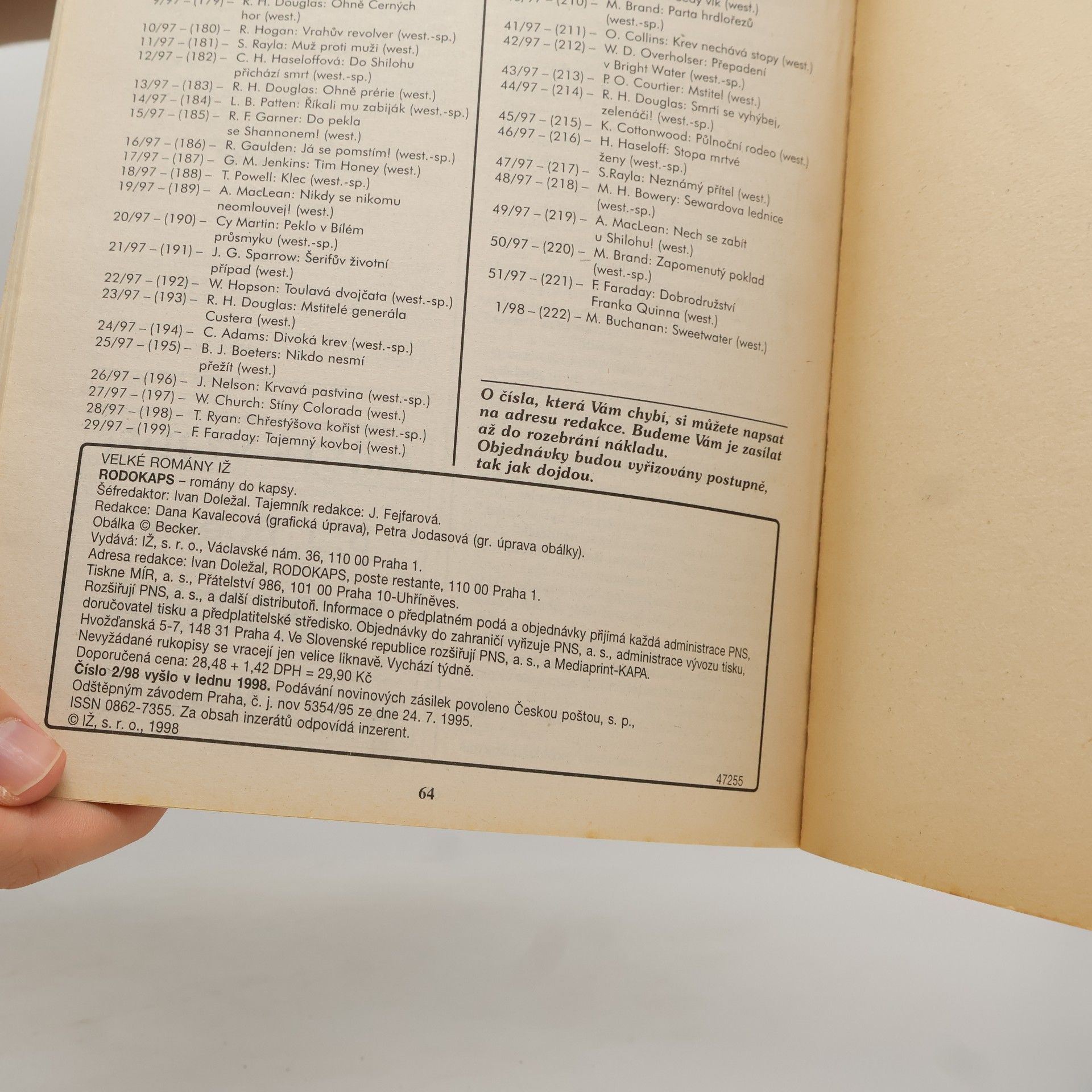 Kolektiv autorů Rodokaps. Podzimní speciál 46/1999