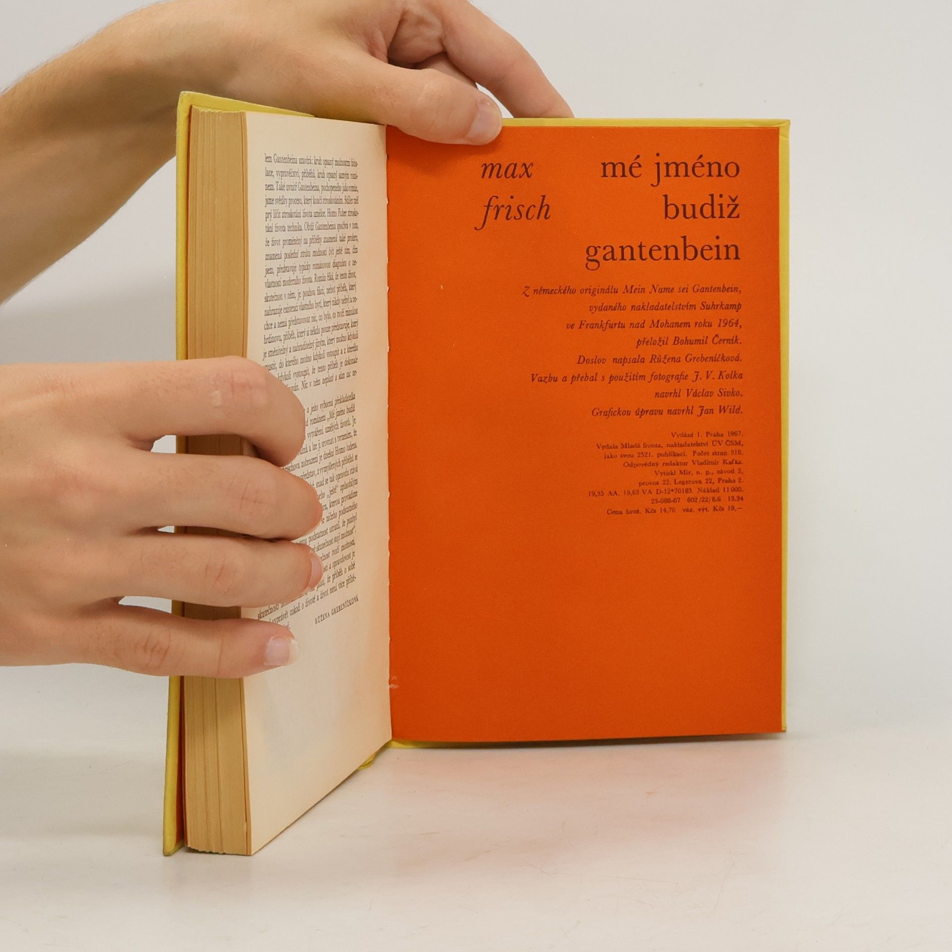 Max Frisch Mé jméno budiž Gantenbein