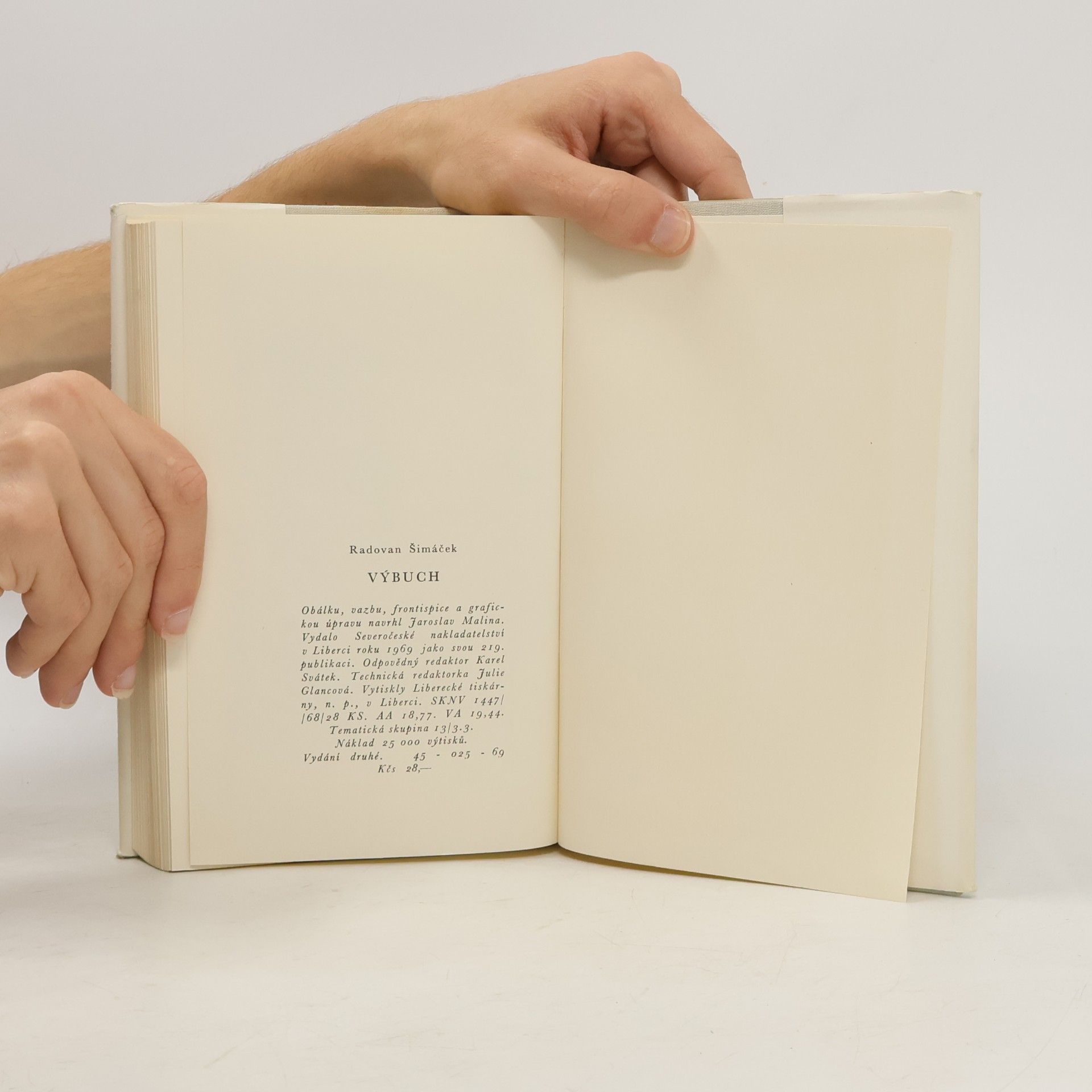 Radovan Šimáček Výbuch