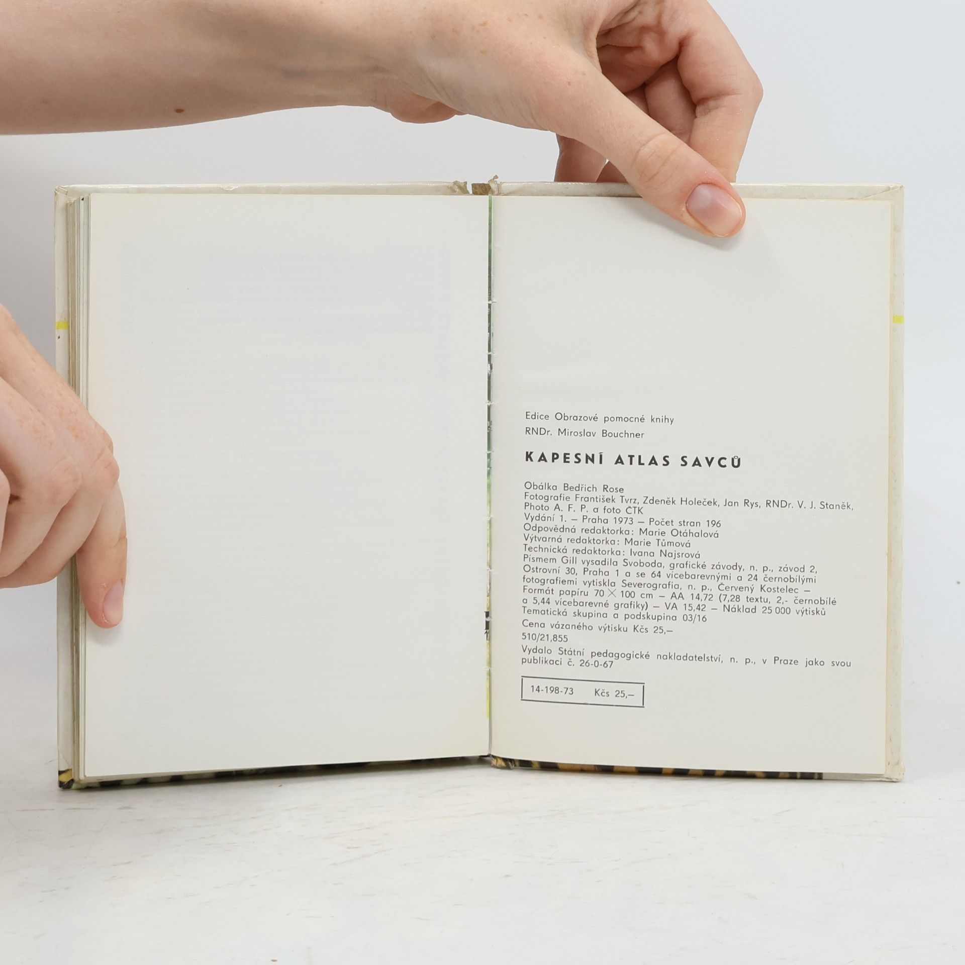 Miroslav Bouchner Kapesní atlas savců