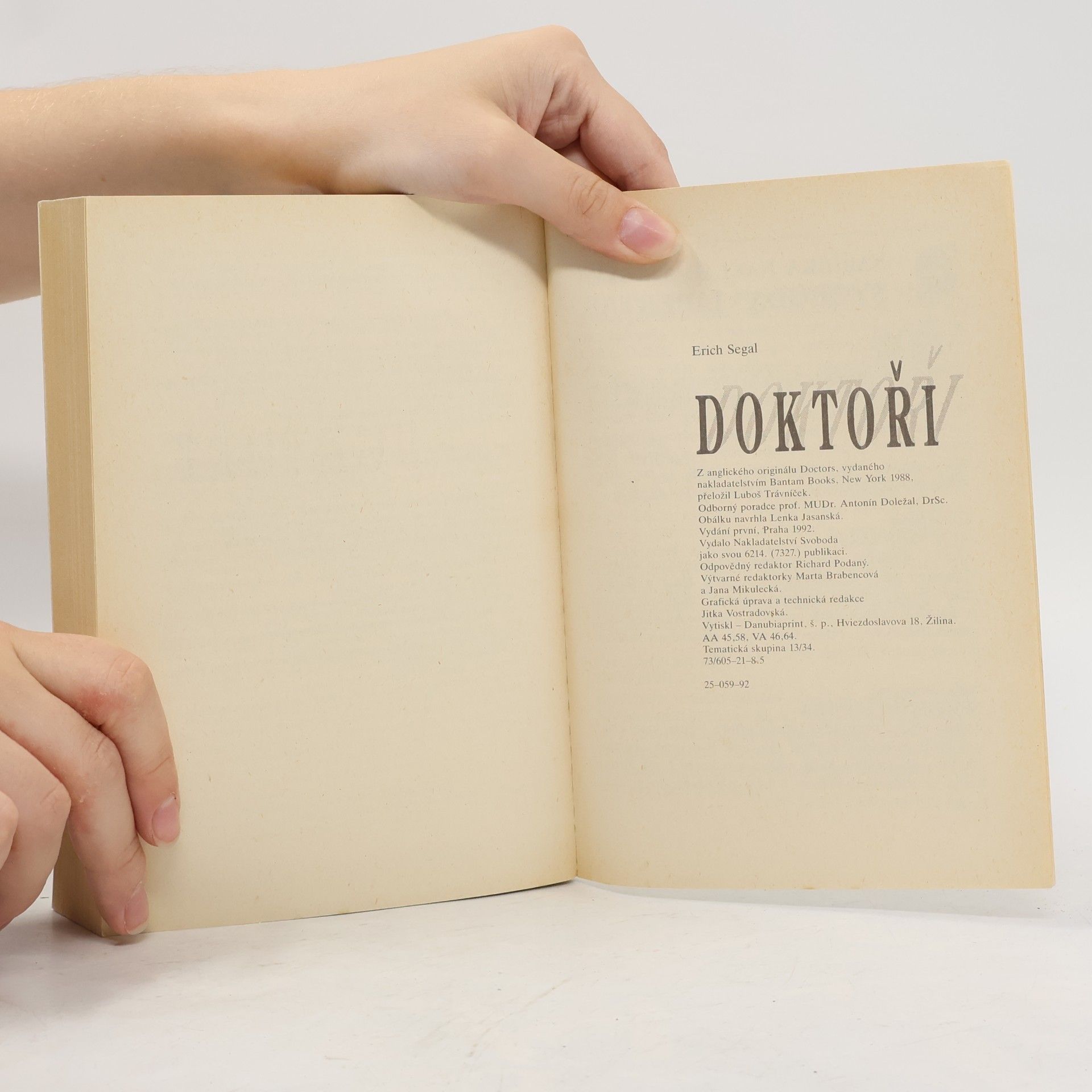 Erich Segal Doktoři