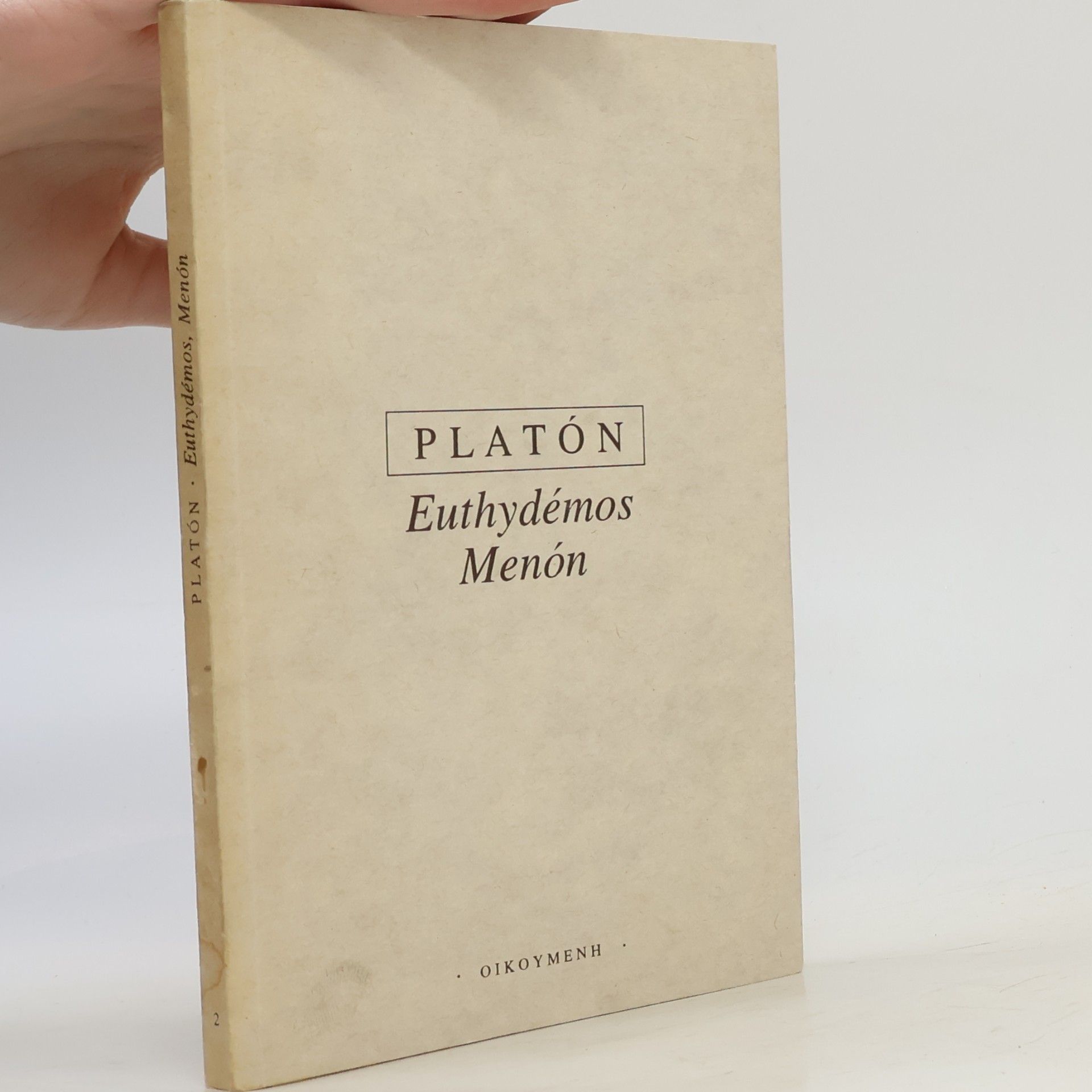 Plato Euthydémos. Menón