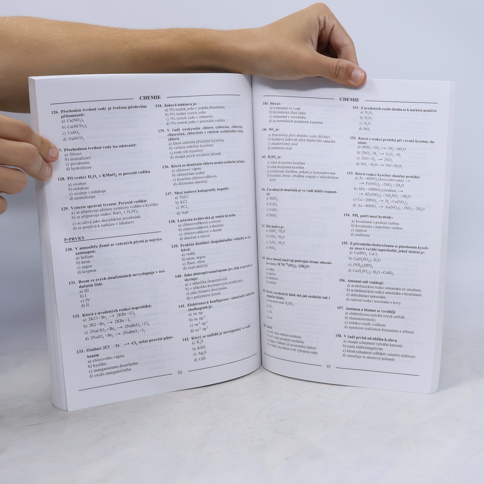 Zdeněk Vošický Testy z přírodních věd v kostce pro střední školy. Matematika, fyzika, chemie, biologie
