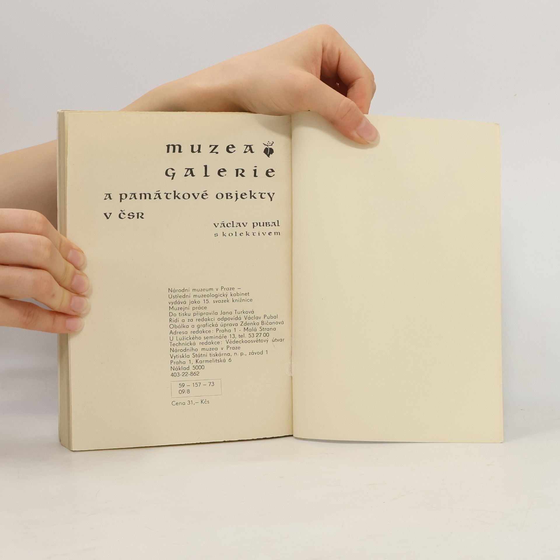 Václav PUBAL Muzea, galerie a památkové objekty v ČSR 15