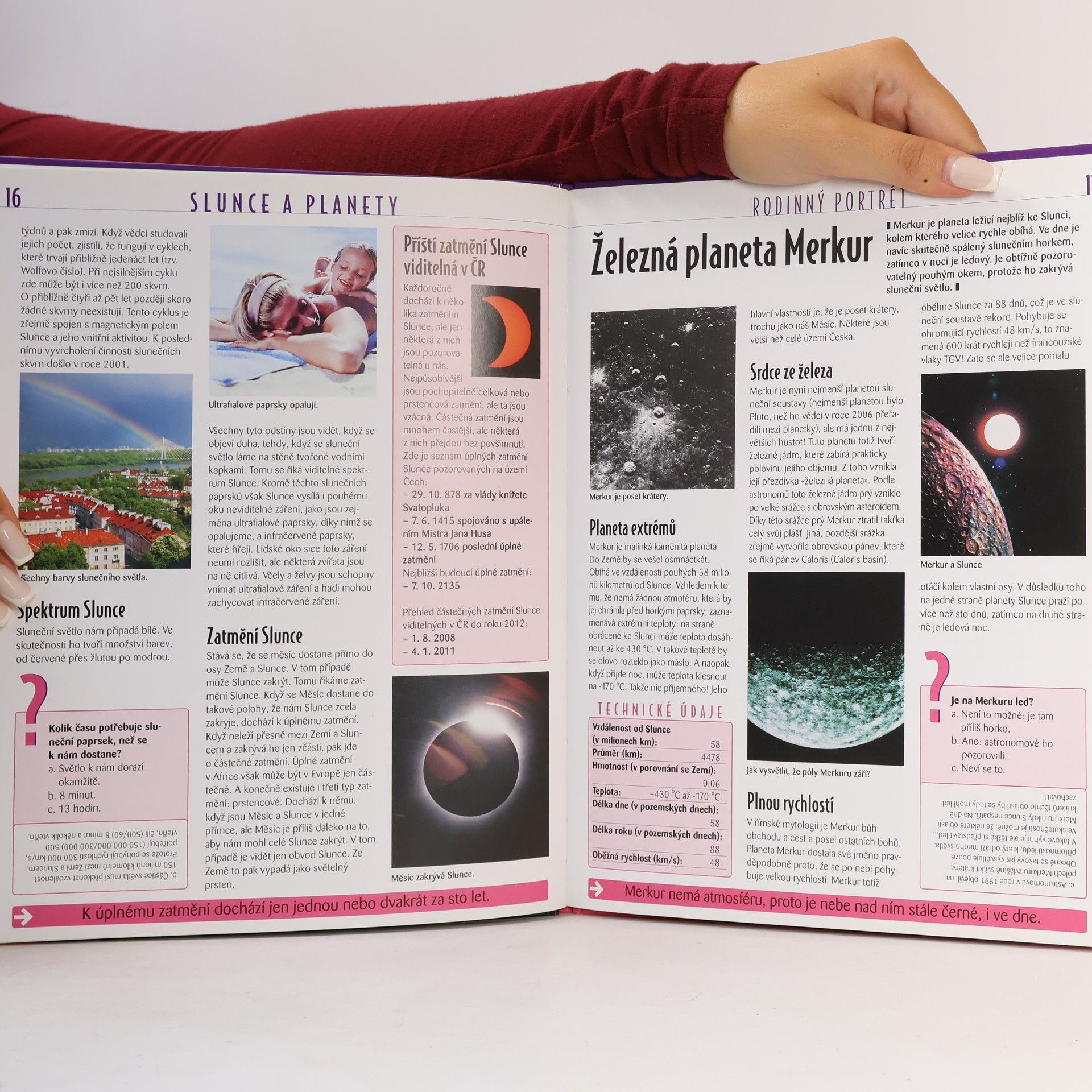 Various authors Slunce a planety. Atlas pro mládež