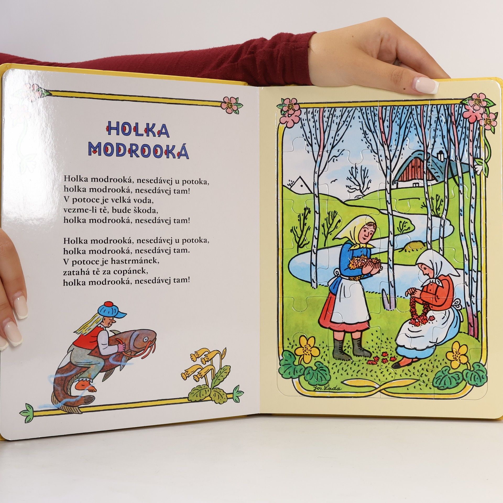 Josef Lada Lidová říkadla a písničky s puzzle - České jaro