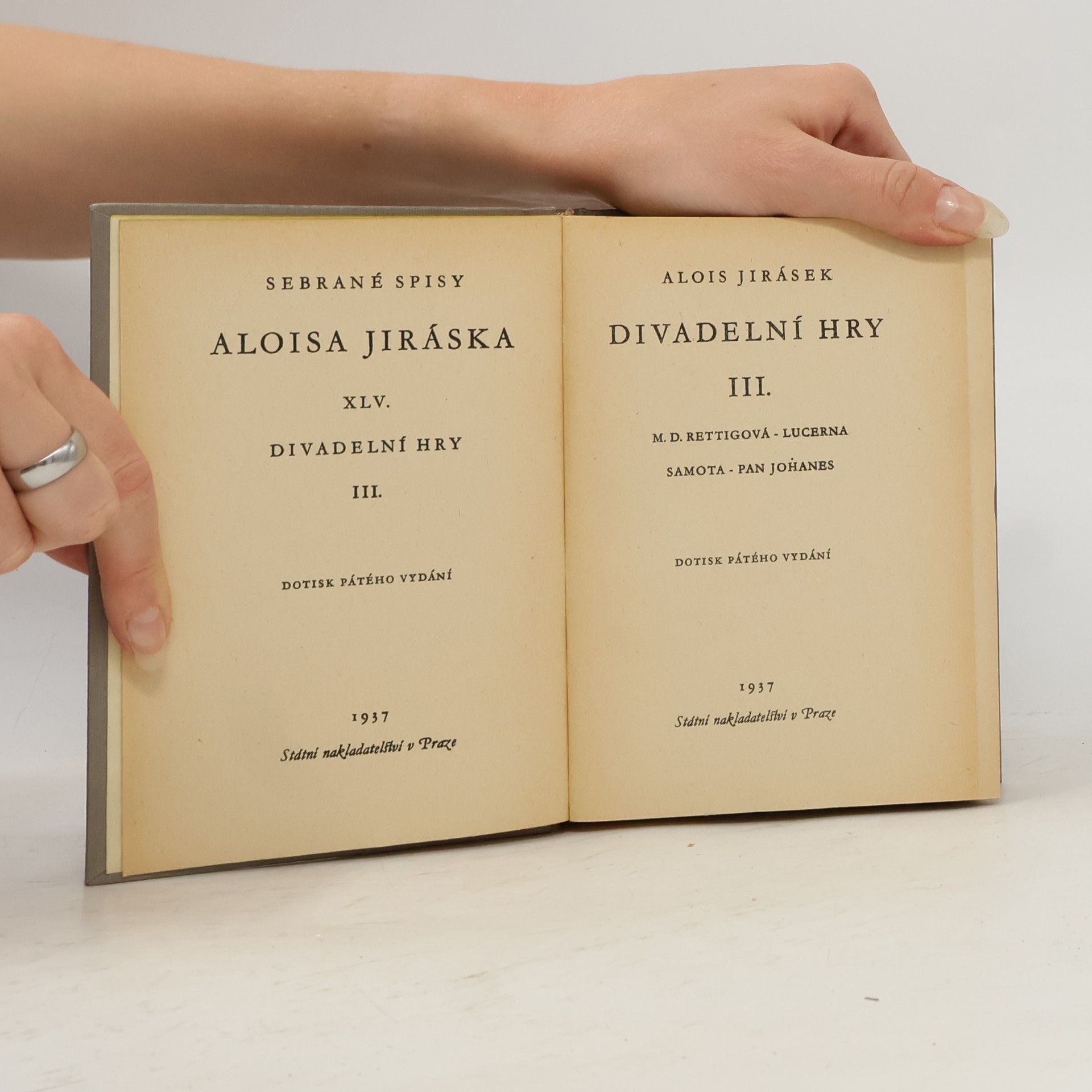 Alois Jirásek Divadelní hry III