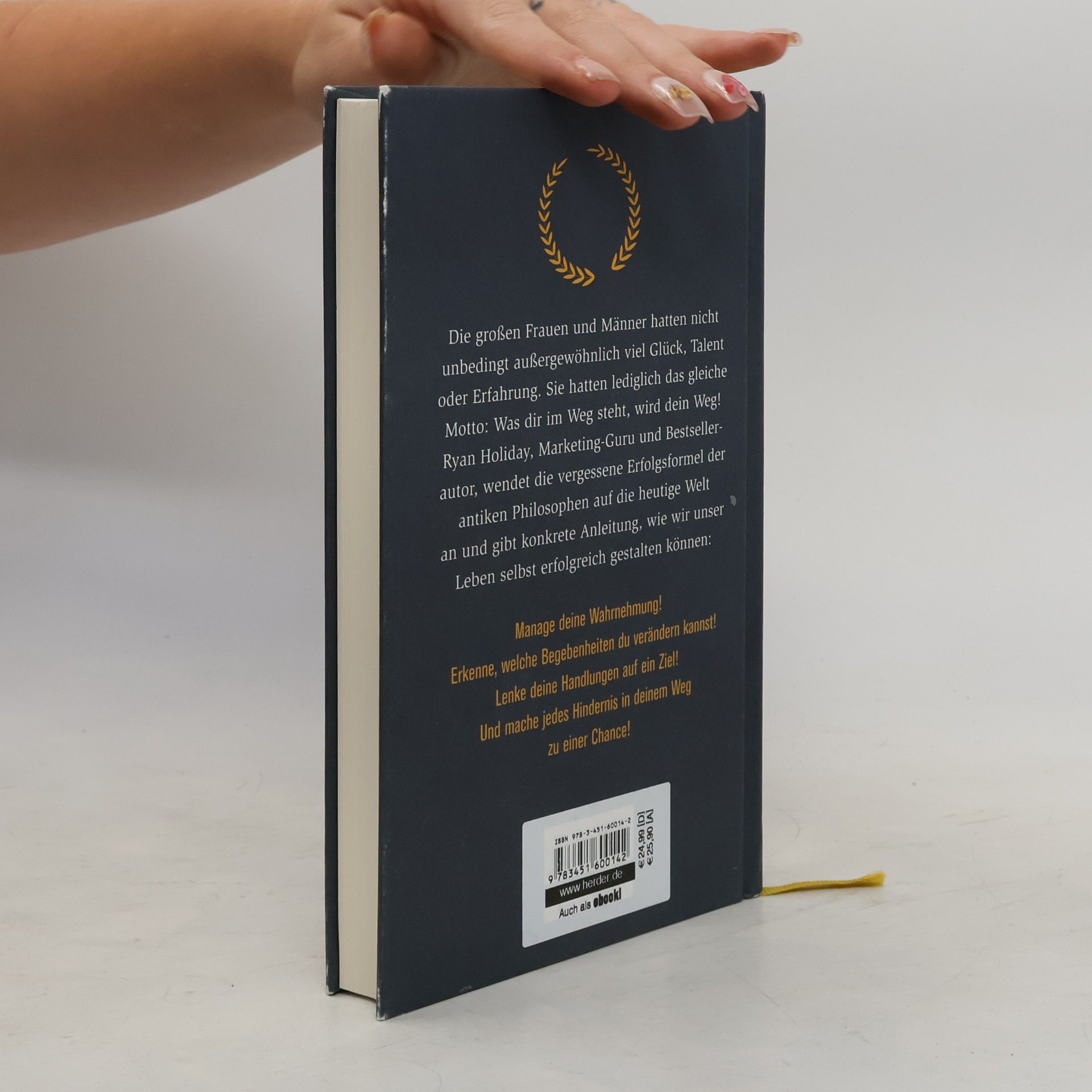 Ryan Holiday Das Hindernis ist der Weg