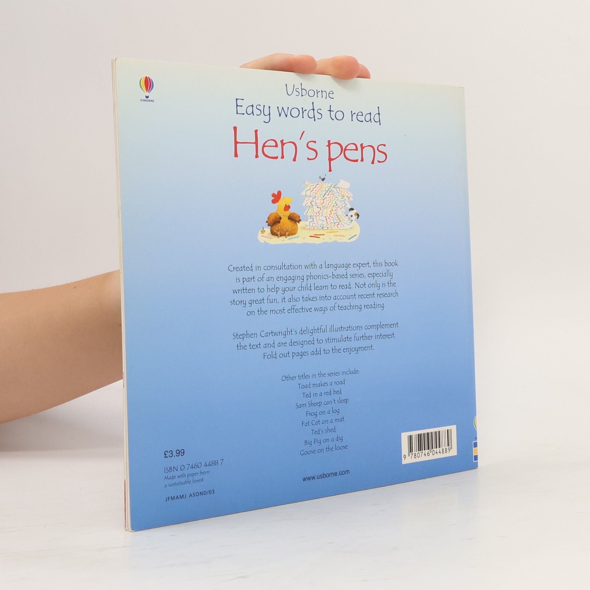 Phil Roxbee Cox Easy Words to Read: Hen's Pens