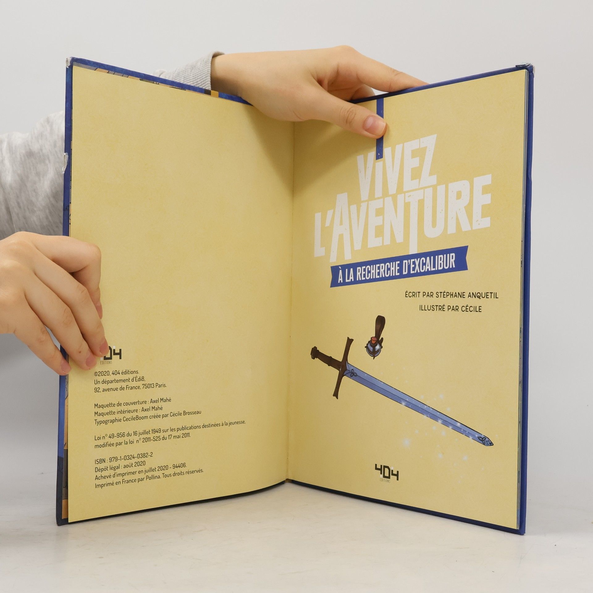 Stéphane Anquetil Vivez l'aventure - À la recherche d'Excalibur