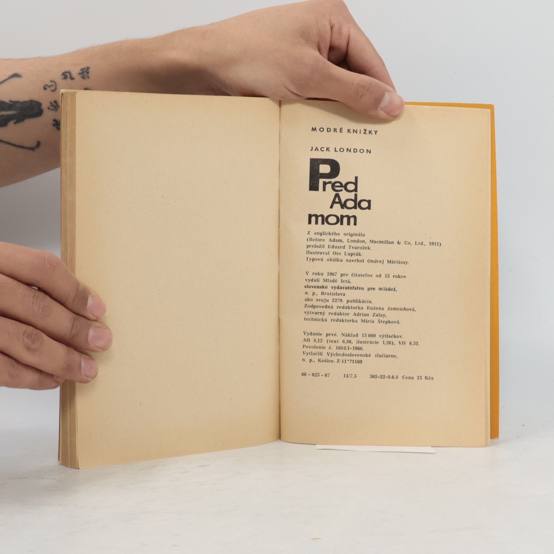 Jack London Pred Adamom