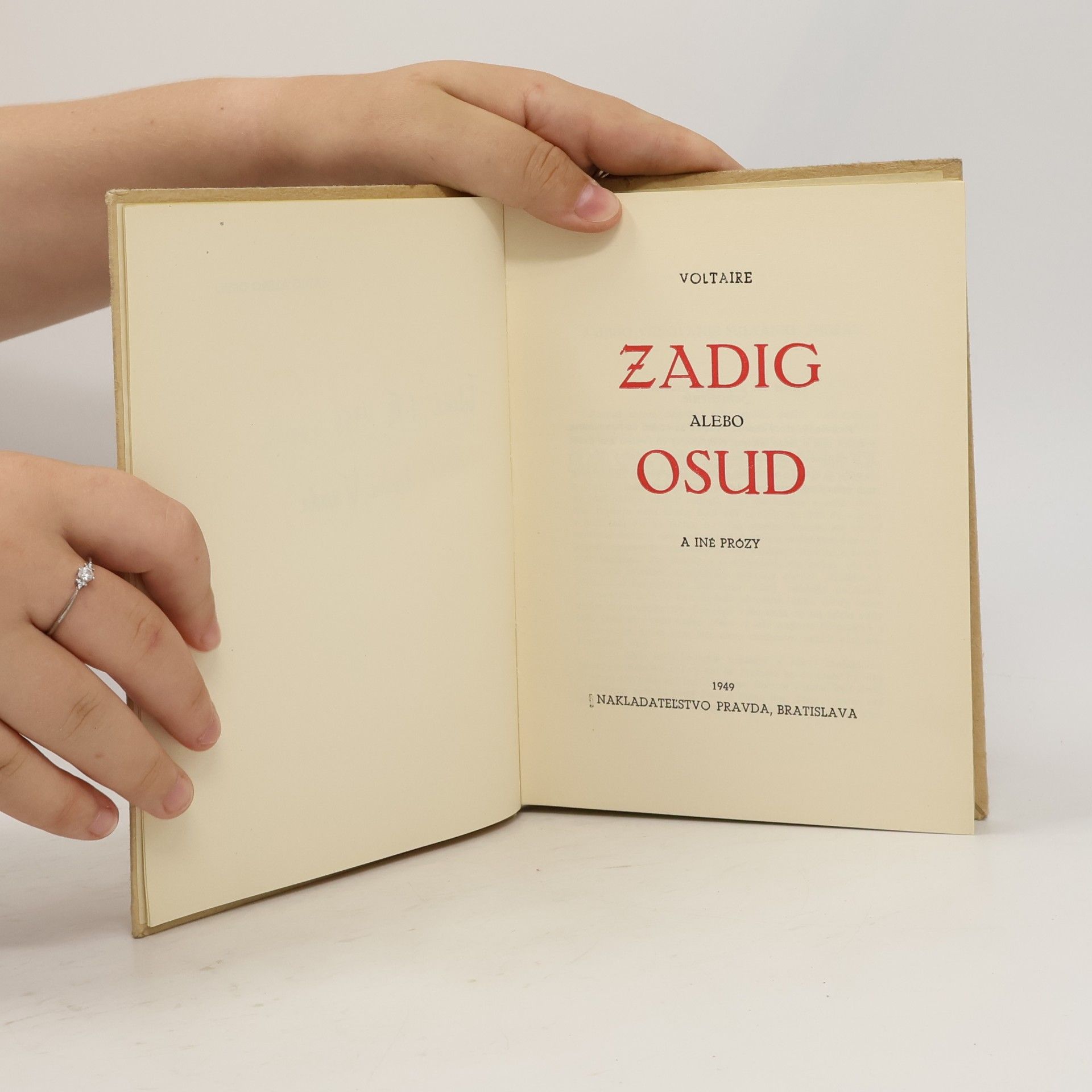 Voltaire Zadig alebo Osud