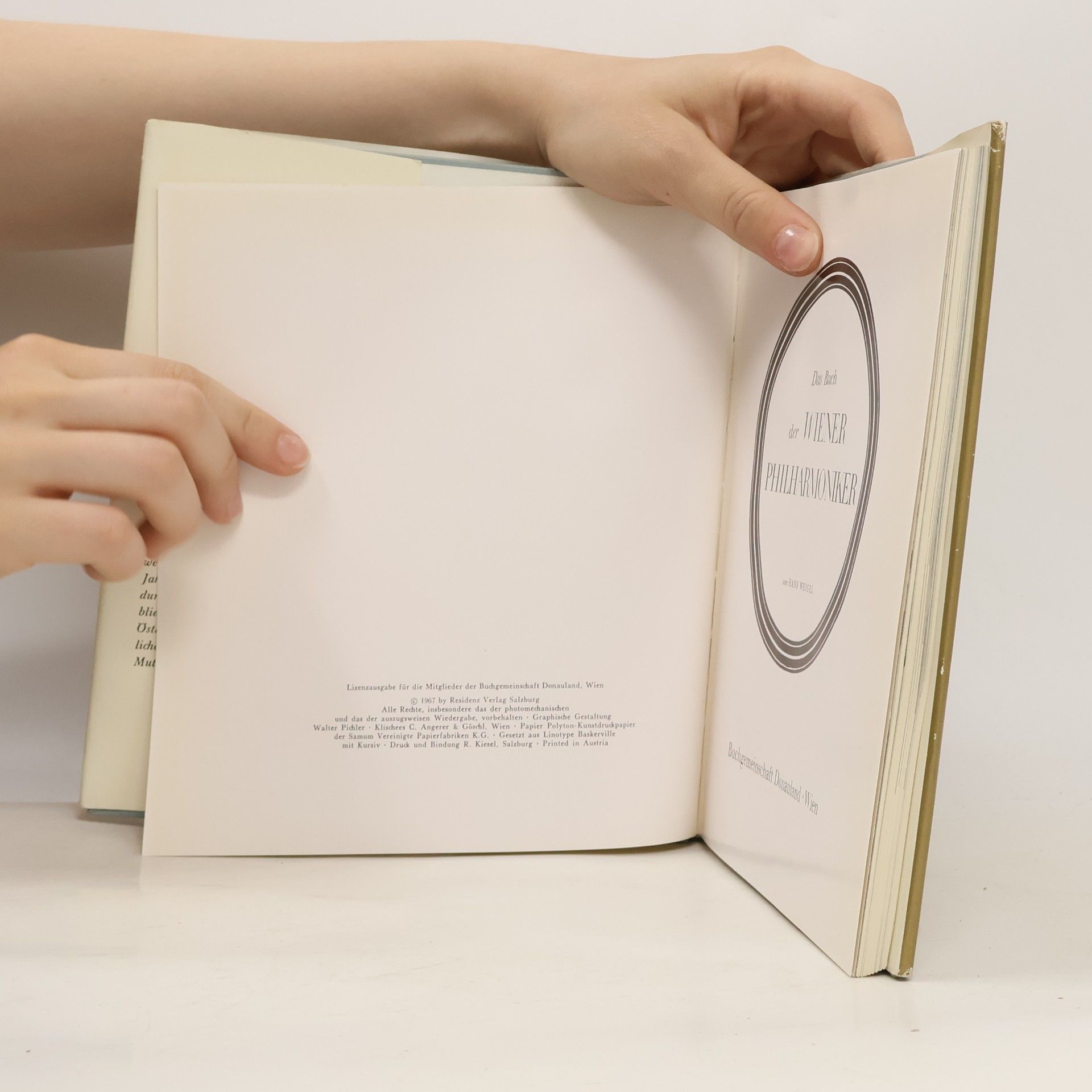 Hans Weigel Das Buch der Wiener Philharmoniker