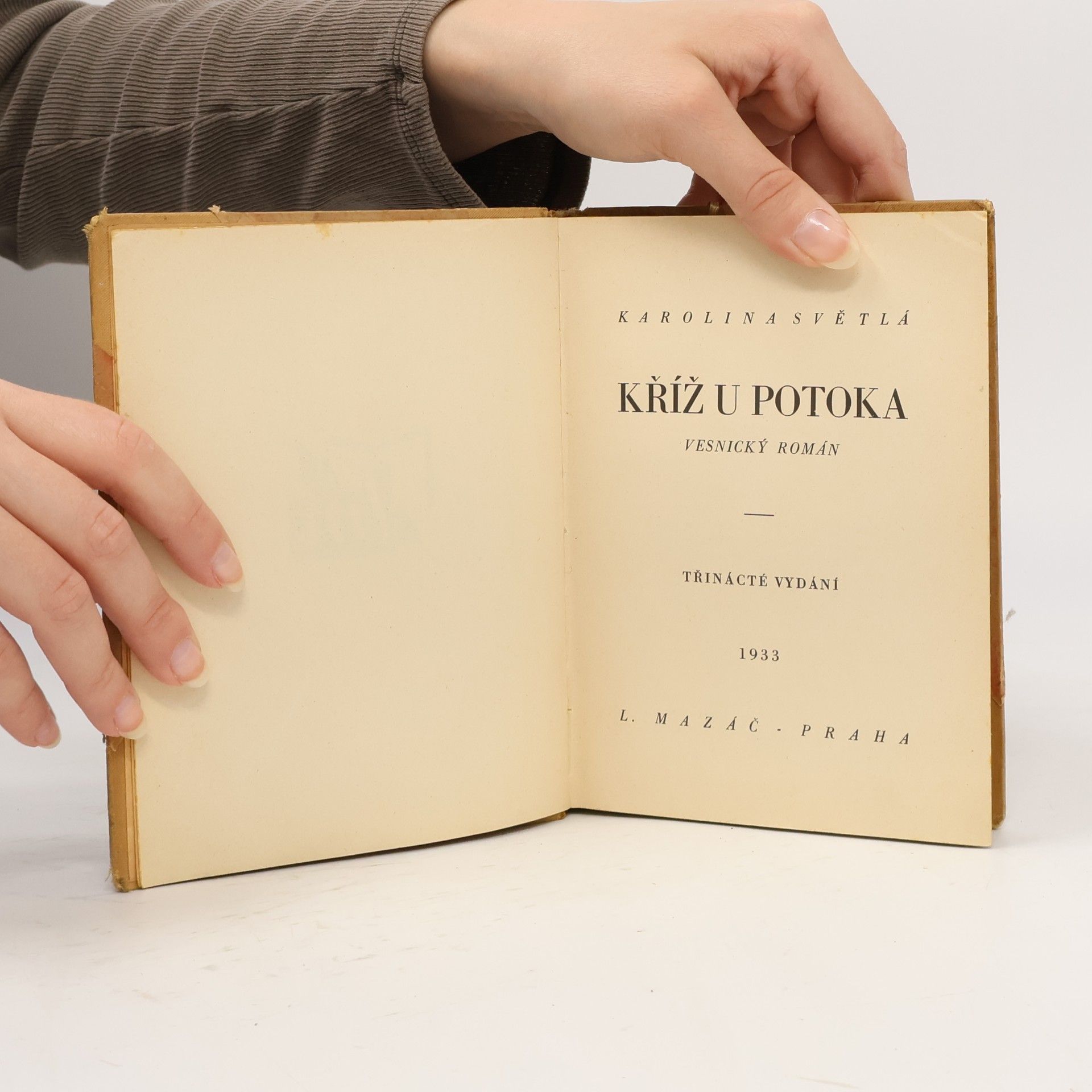 Karolina Světlá Kříž u potoka