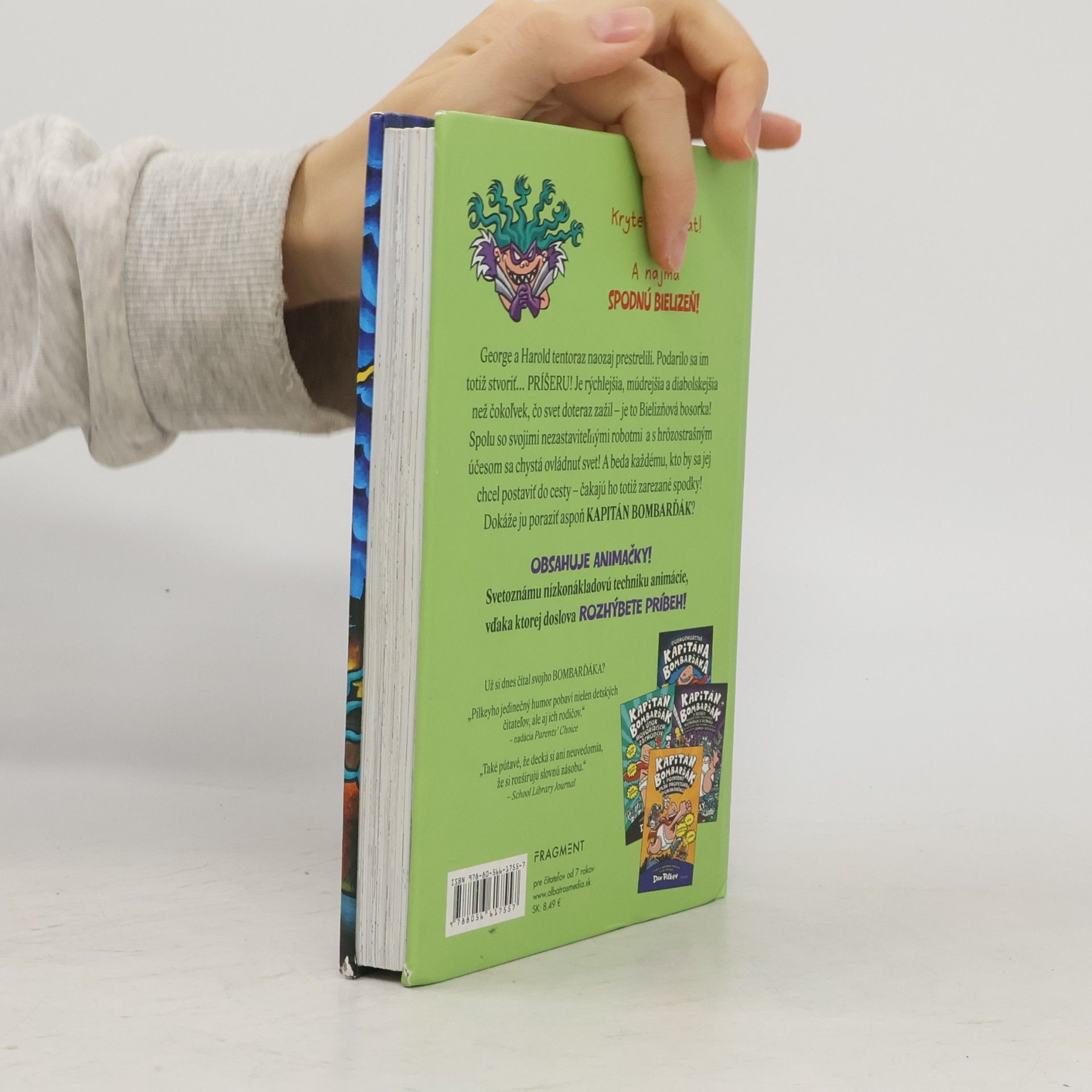 Dav Pilkey Kapitán Bombarďák a bezbrehé besnenie bláznivej bielizňovej bosorky