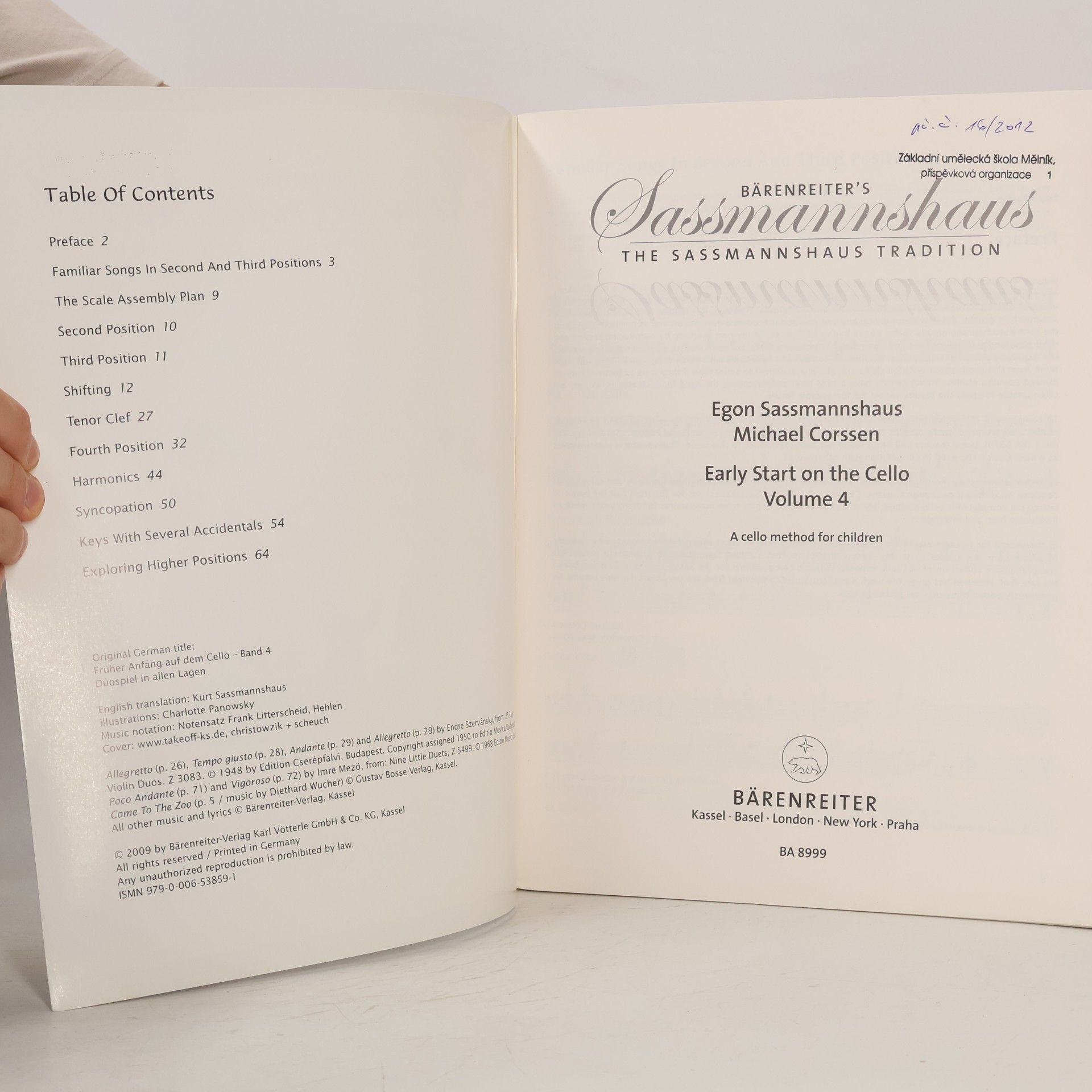 Egon Sassmannshaus Sassmannshaus Tradition - 4: Early Start on the Cello