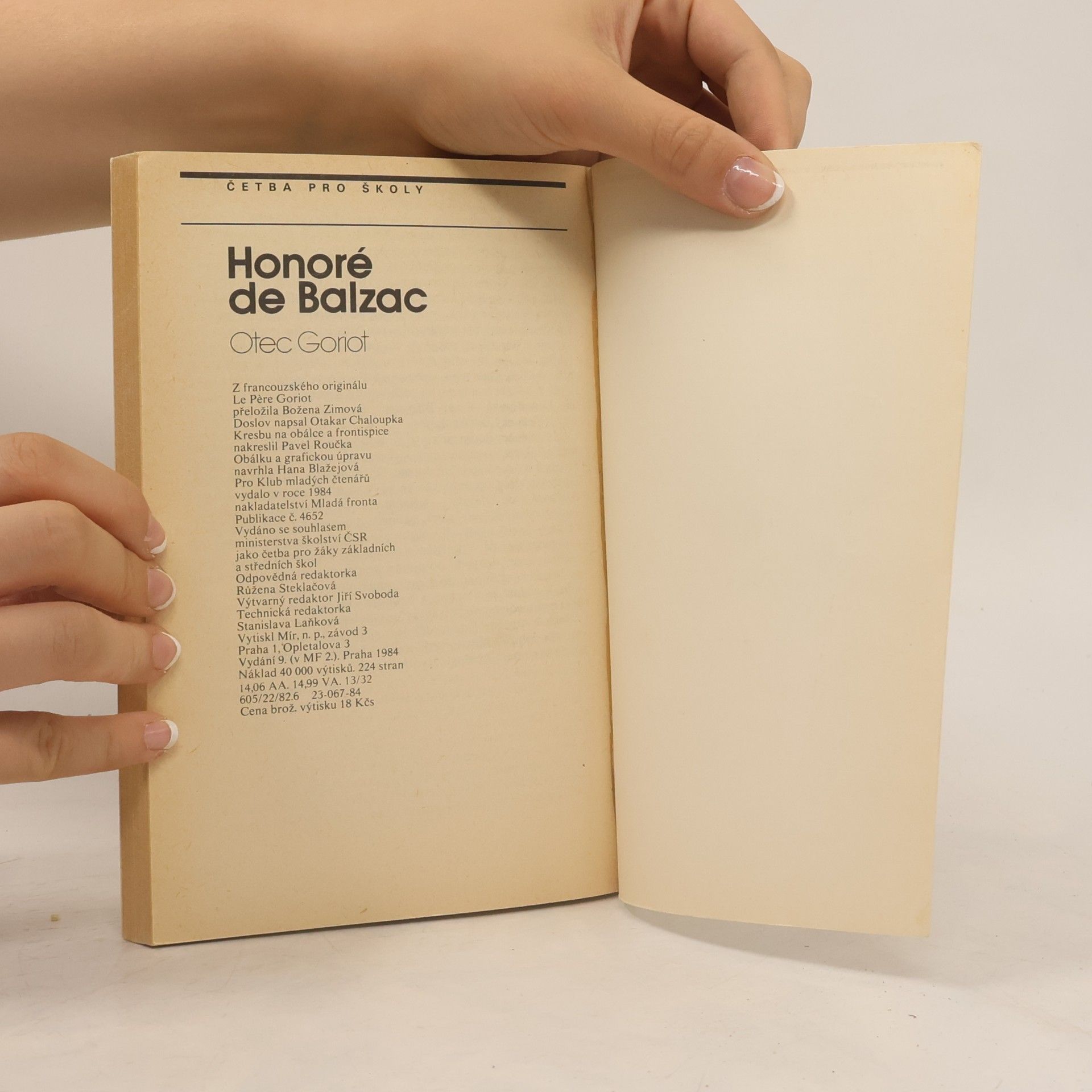 Honoré de Balzac Otec Goriot