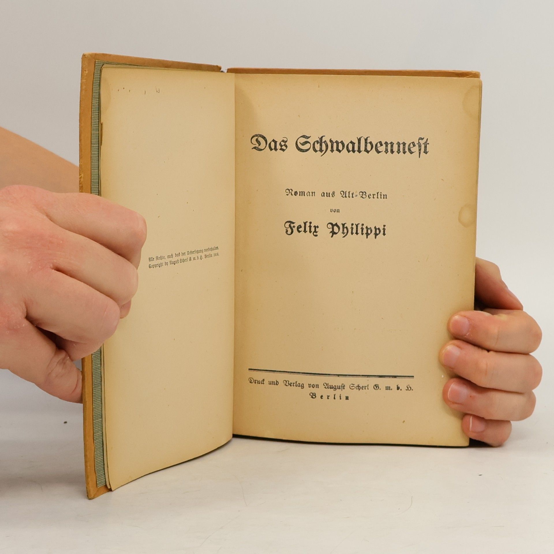 Felix Philippi Das Schwalbennest