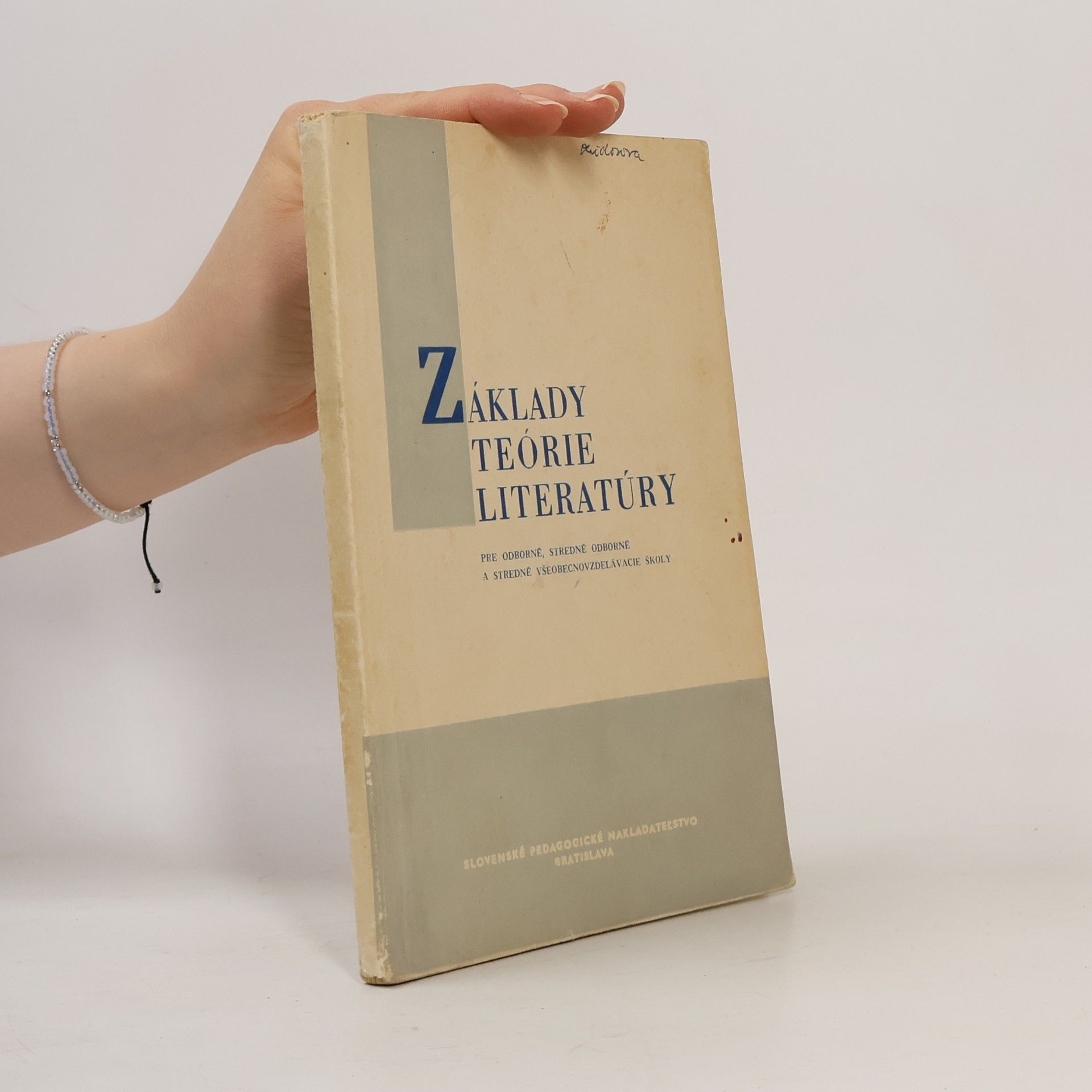 Kolektív autorov Základy teórie literatúry