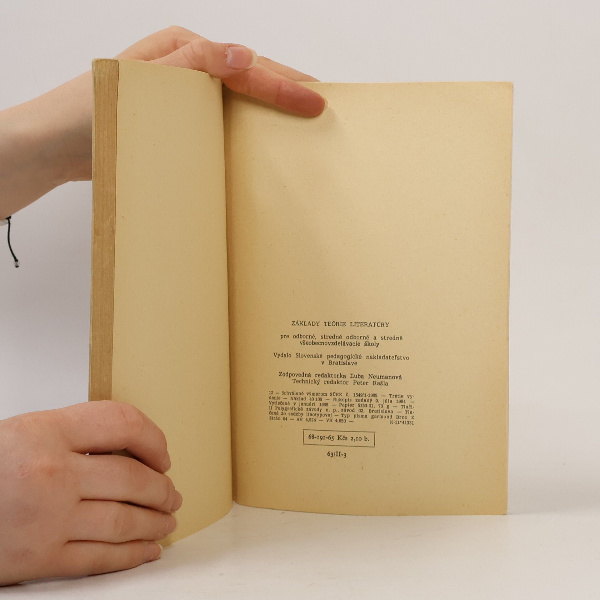 Kolektív autorov Základy teórie literatúry