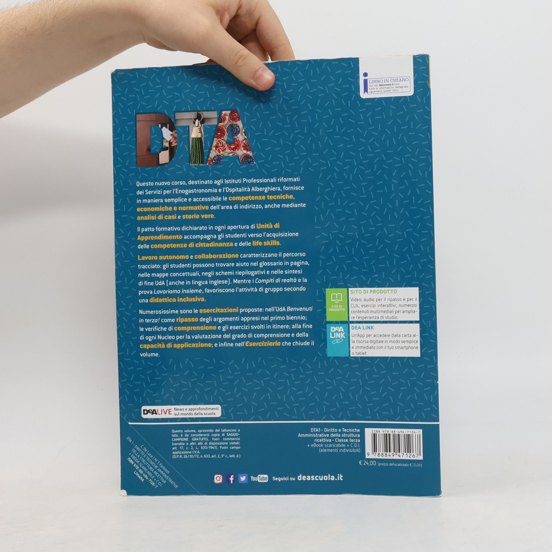 Caterina De Luca  Diritto e tecnica amministrativa della struttura ricettiva. Per la 3ª classe delle Scuole superiori. Con e-book. Con espansione online