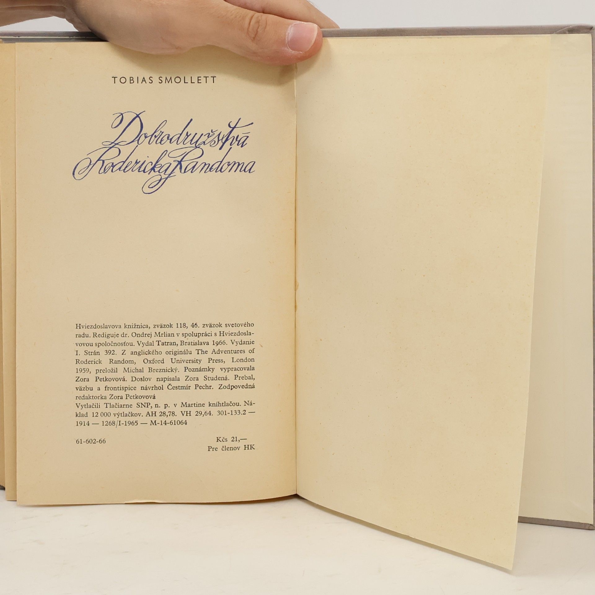 Tobias Smollett Dobrodružstvá Rodericka Randoma