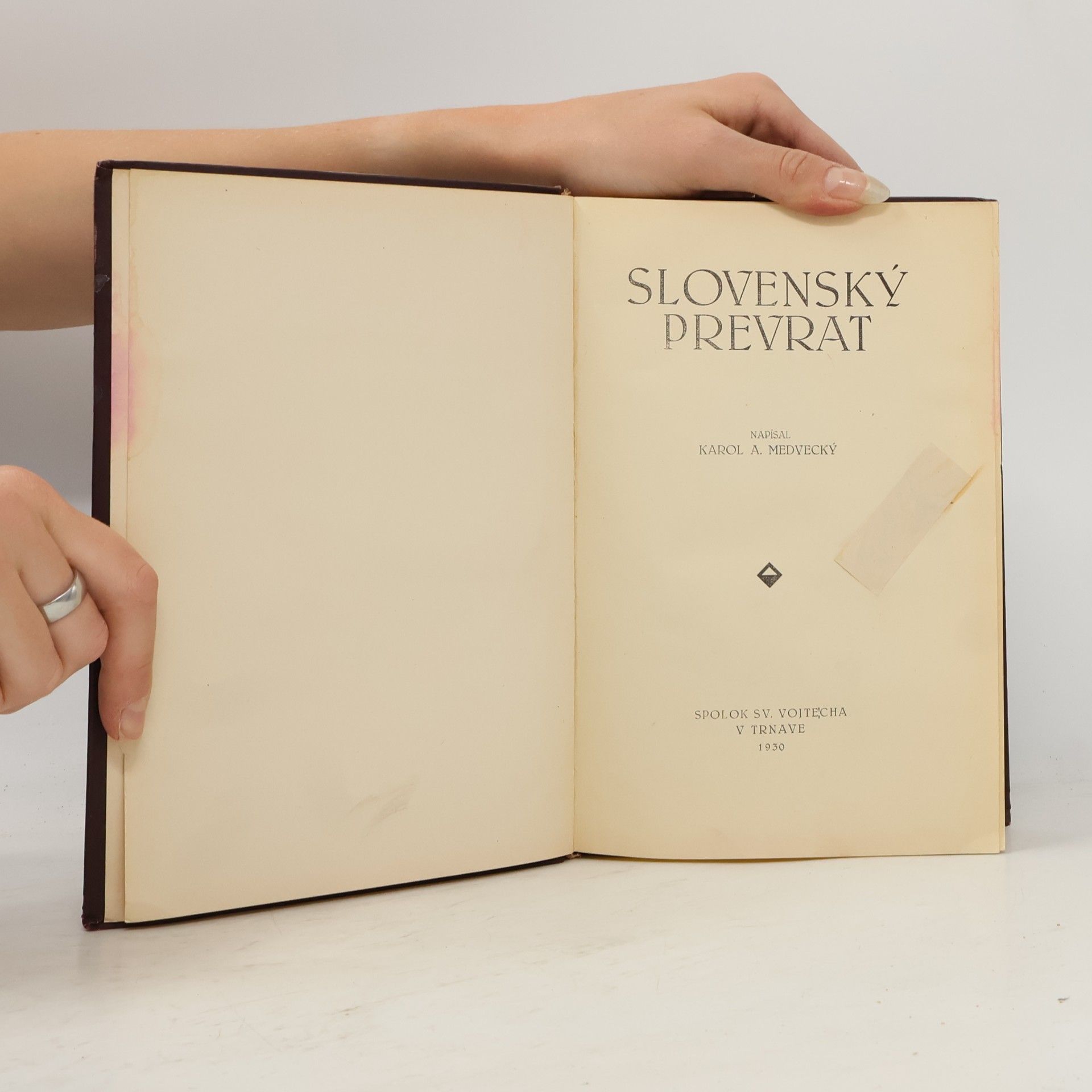 Karol Anton Medvecký Slovenský prevrat I