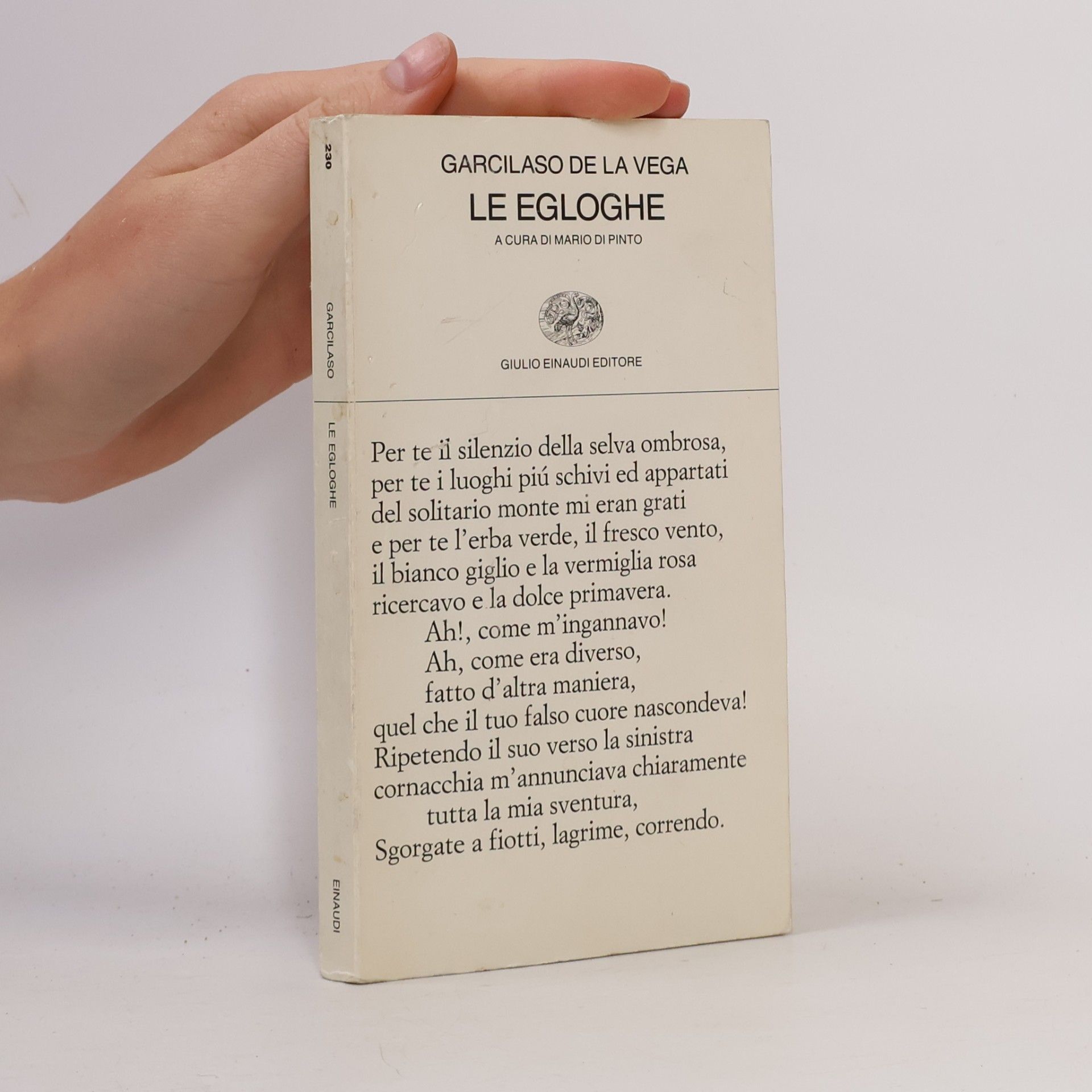 Mario di Pinto Collezione di poesia - 230: Le egloghe