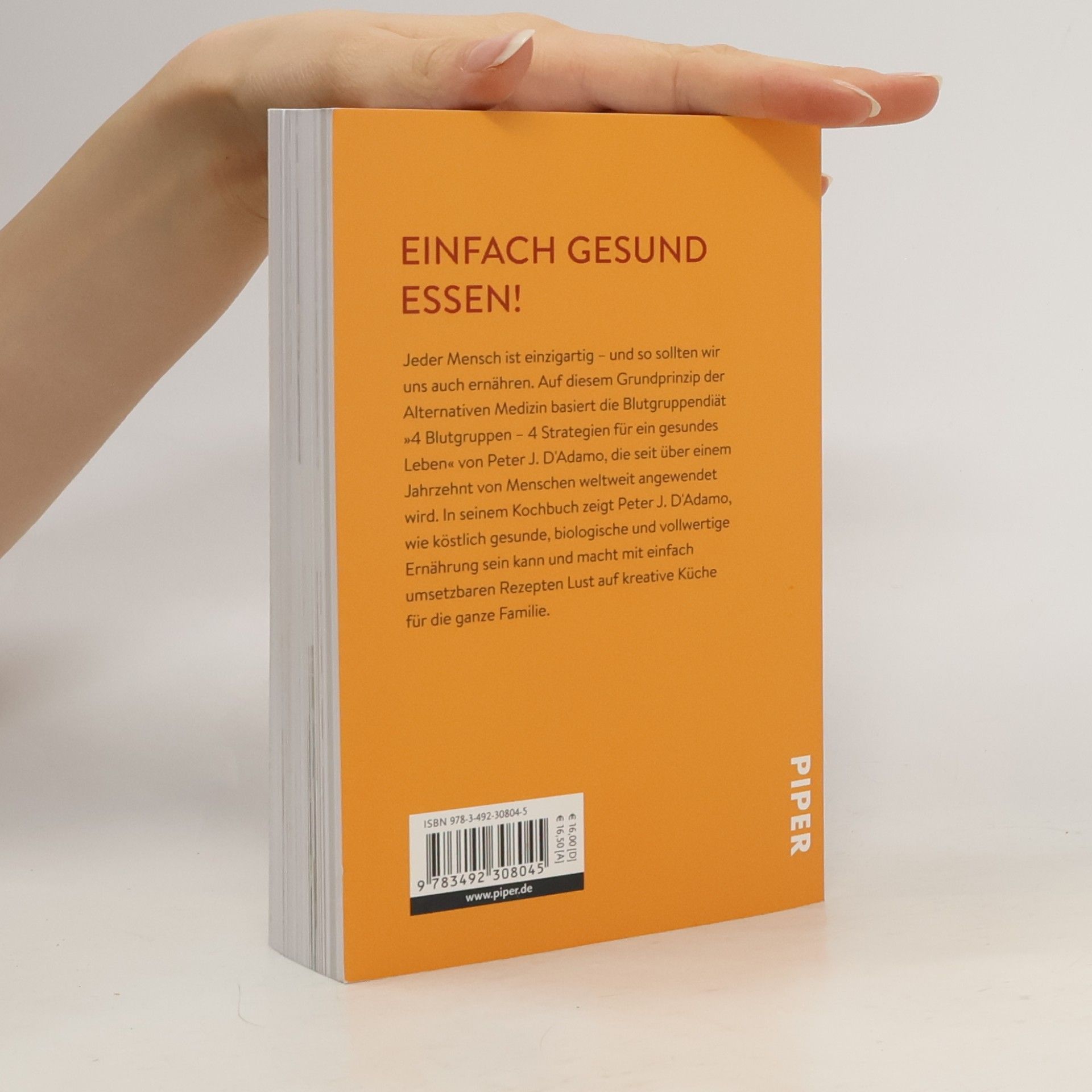 Peter J. D'Adamo 4 Blutgruppen - das große Kochbuch