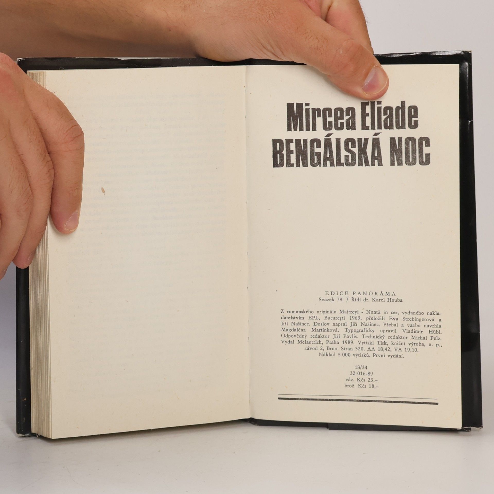 Mircea Eliade Bengálská noc