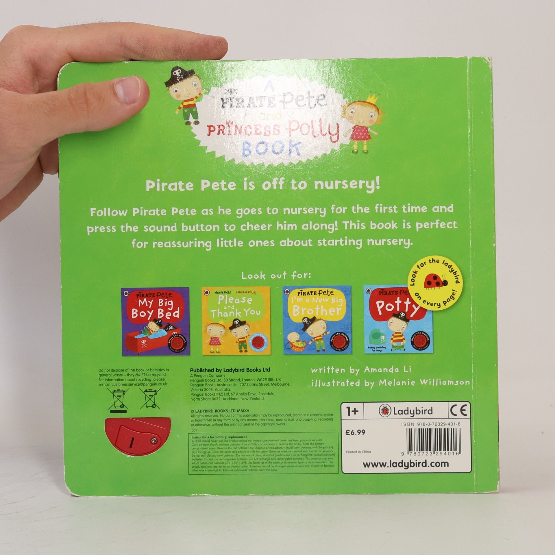 Amanda Li I'm Starting Nursery a Pirate Pete Book