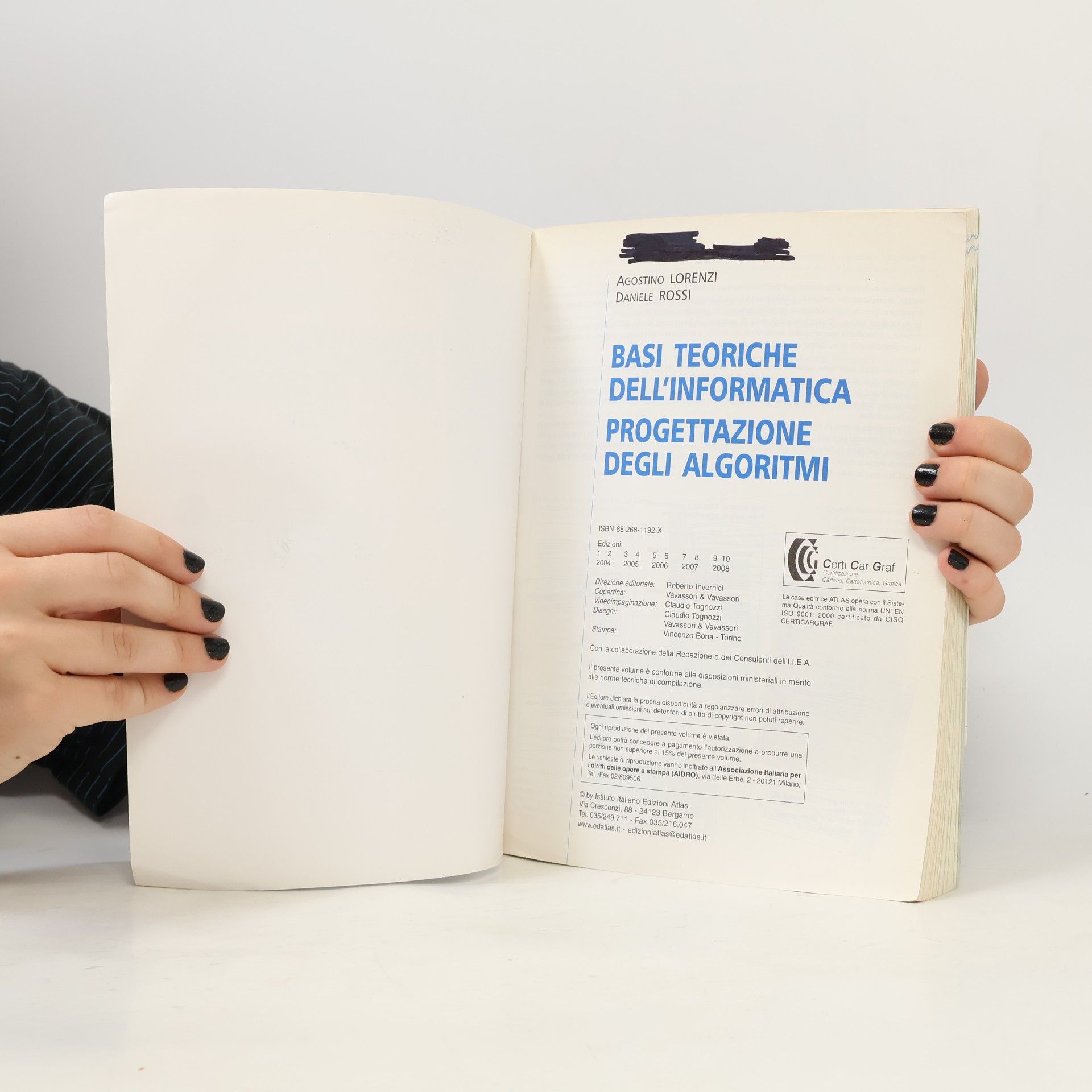 Agostino Lorenzi Basi teoriche dell'informatica. Progettazione degli algoritmi. Per le Scuole superiori