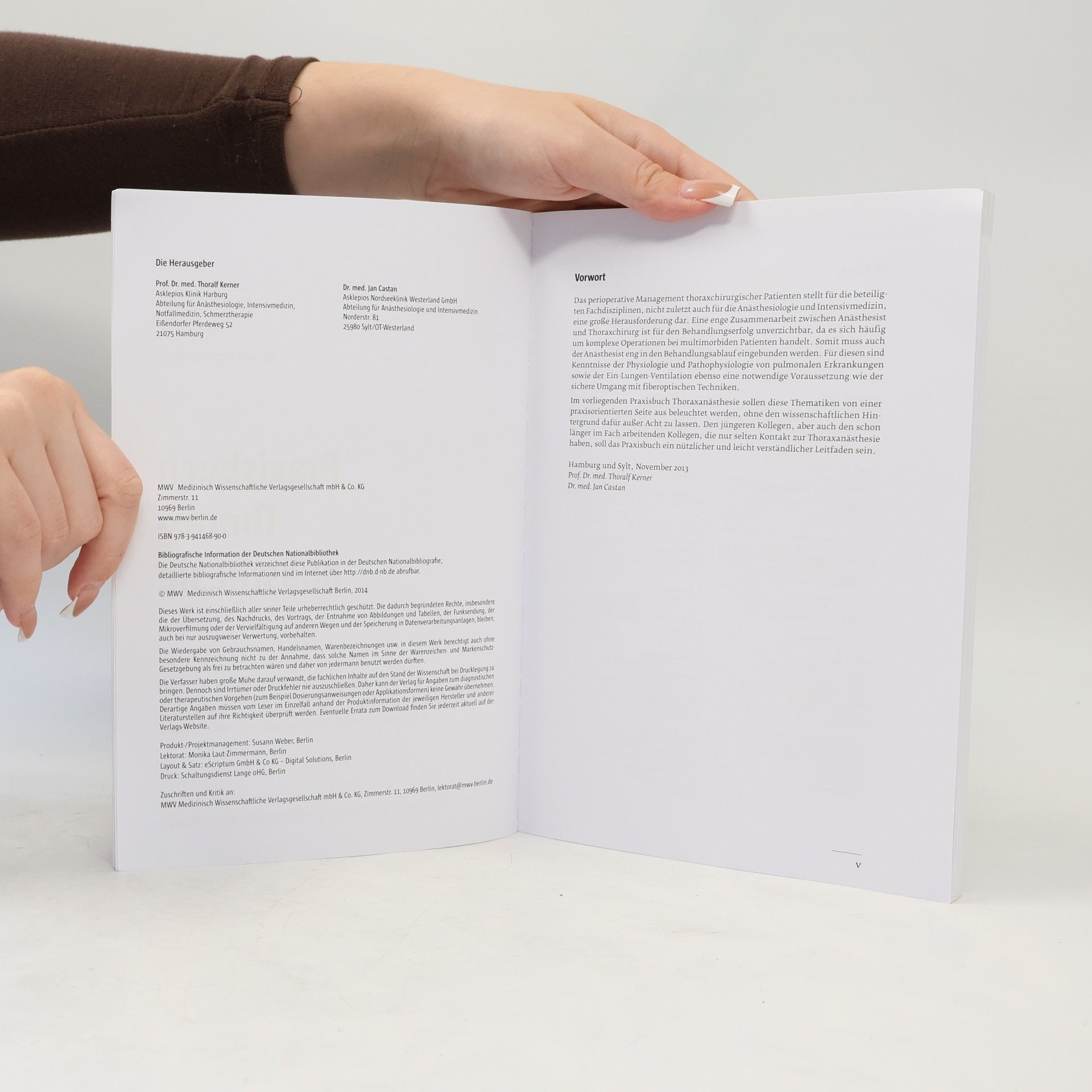 Thoralf Kerner Praxisbuch Thoraxanästhesie