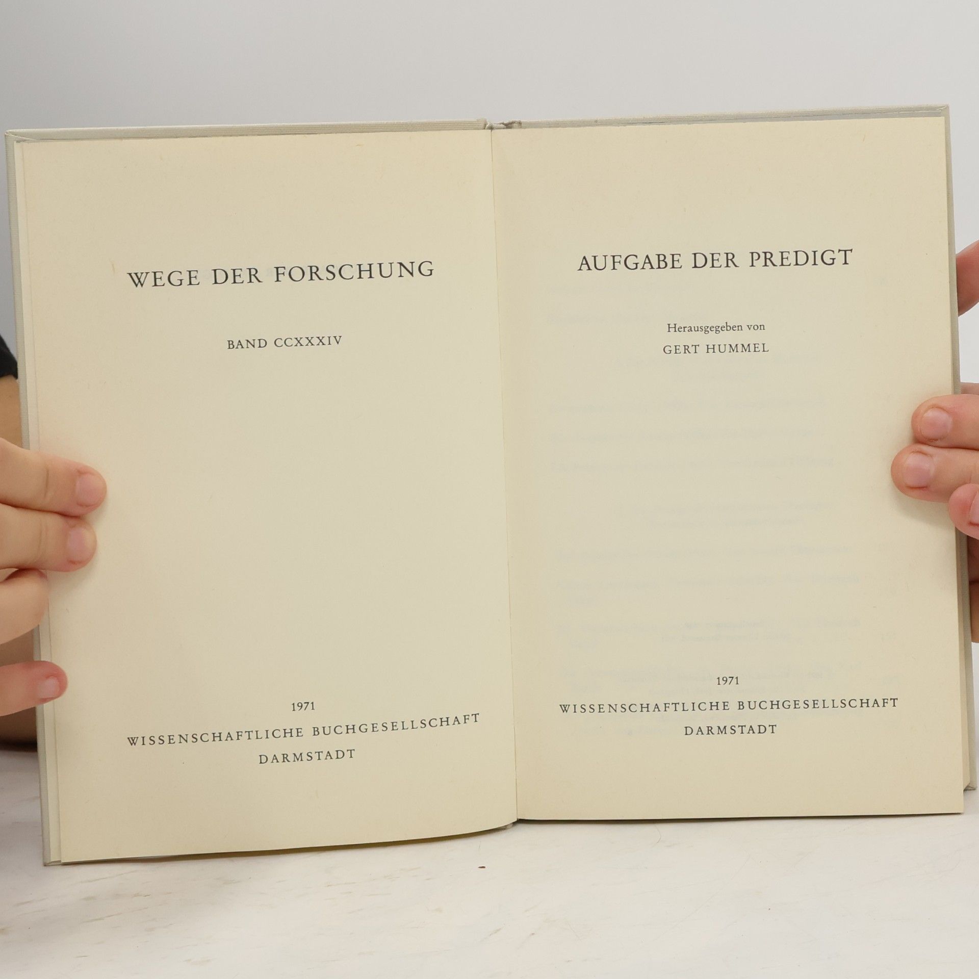 Gert Hummel Aufgabe der Predigt
