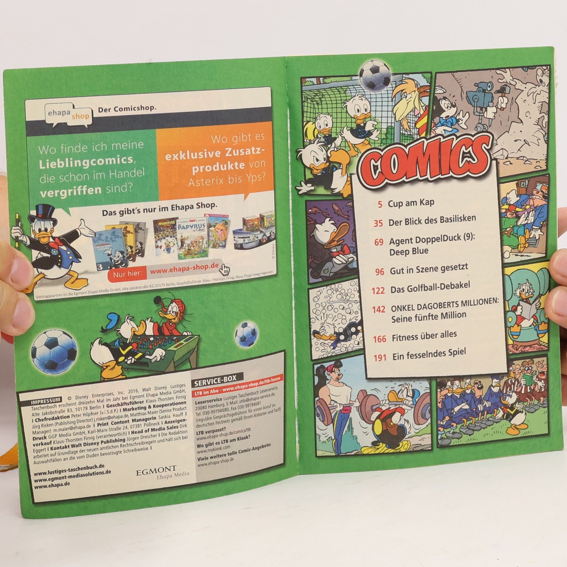 Walt Disney Lustiges Taschenbuch 403. Cup am Kap