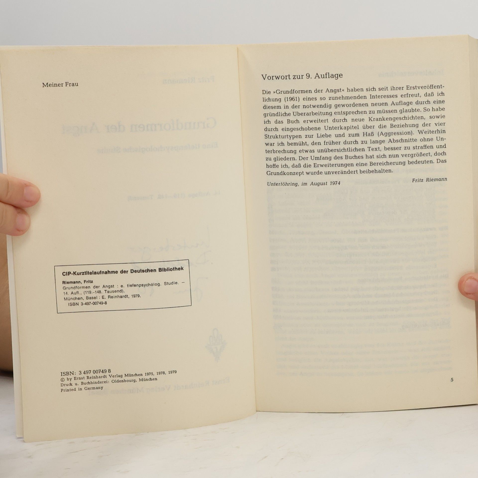 Fritz Riemann Grundformen der Angst