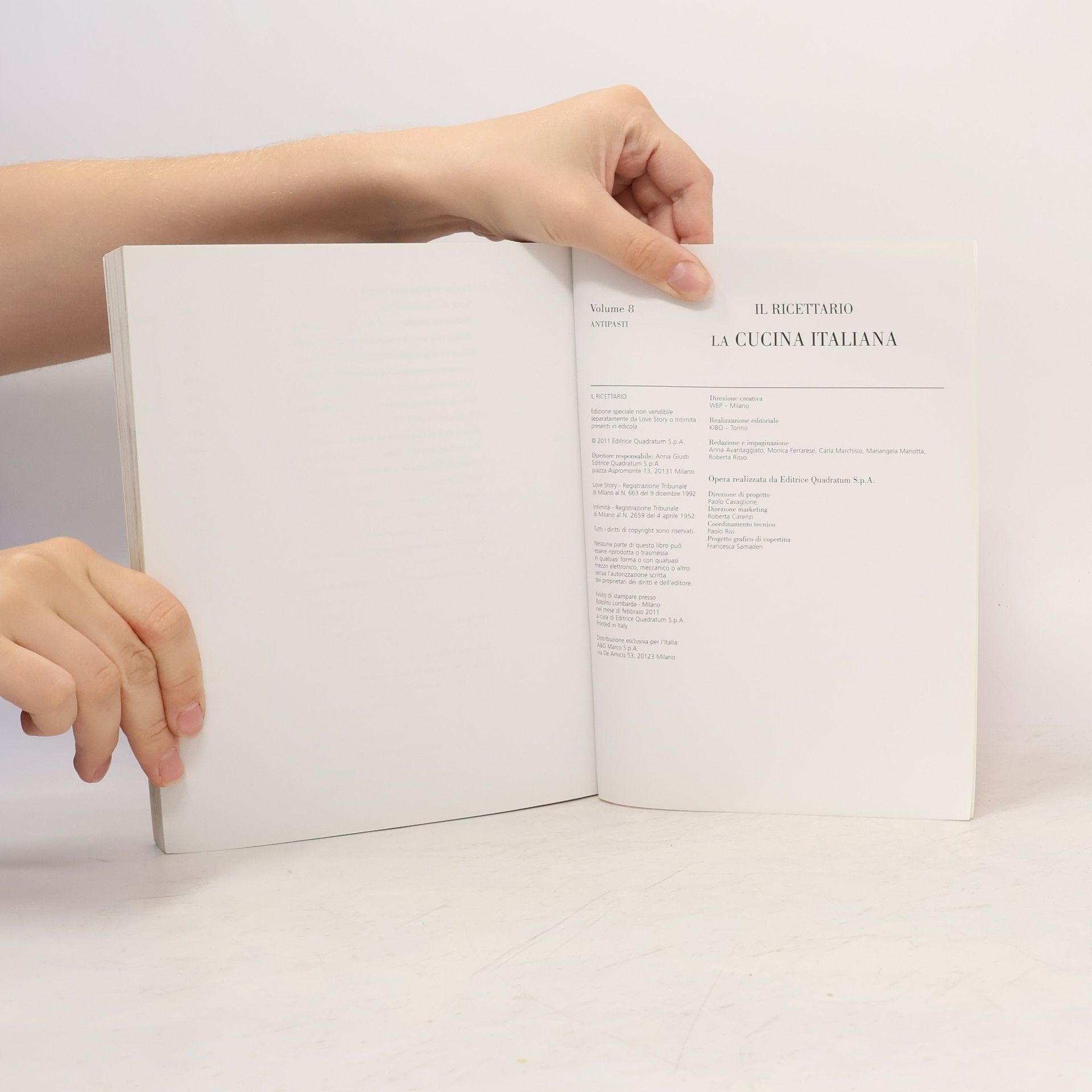 Various authors Il Ricettario – La Cucina Italiana (Volume 8: Antipasti)