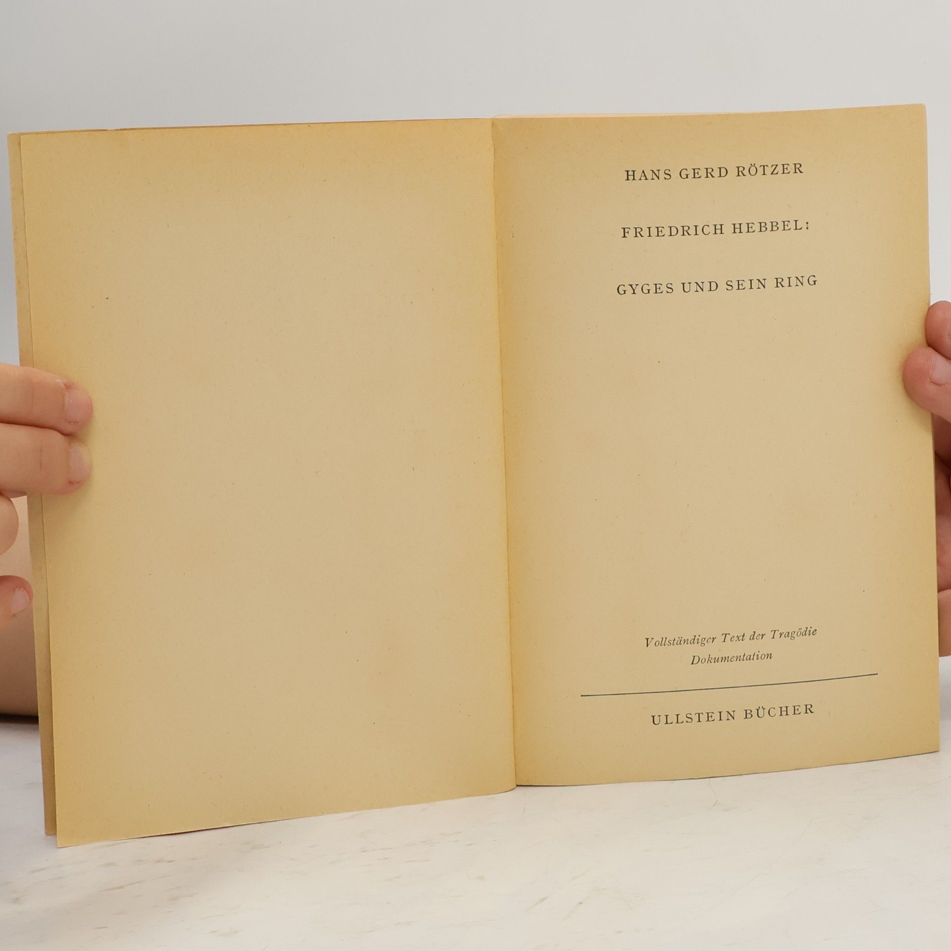 Christian Friedrich Hebbel Gyges und sein Ring