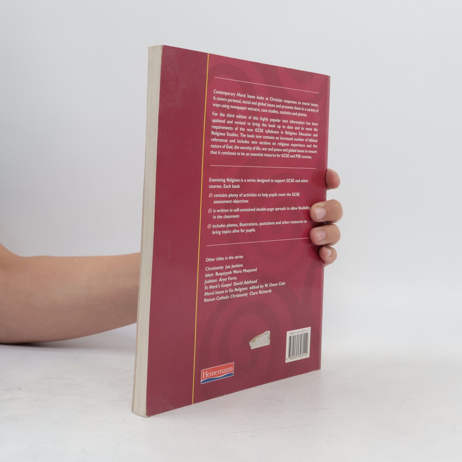 Joe Jenkins Examining Religions: Contemporary Moral Issues