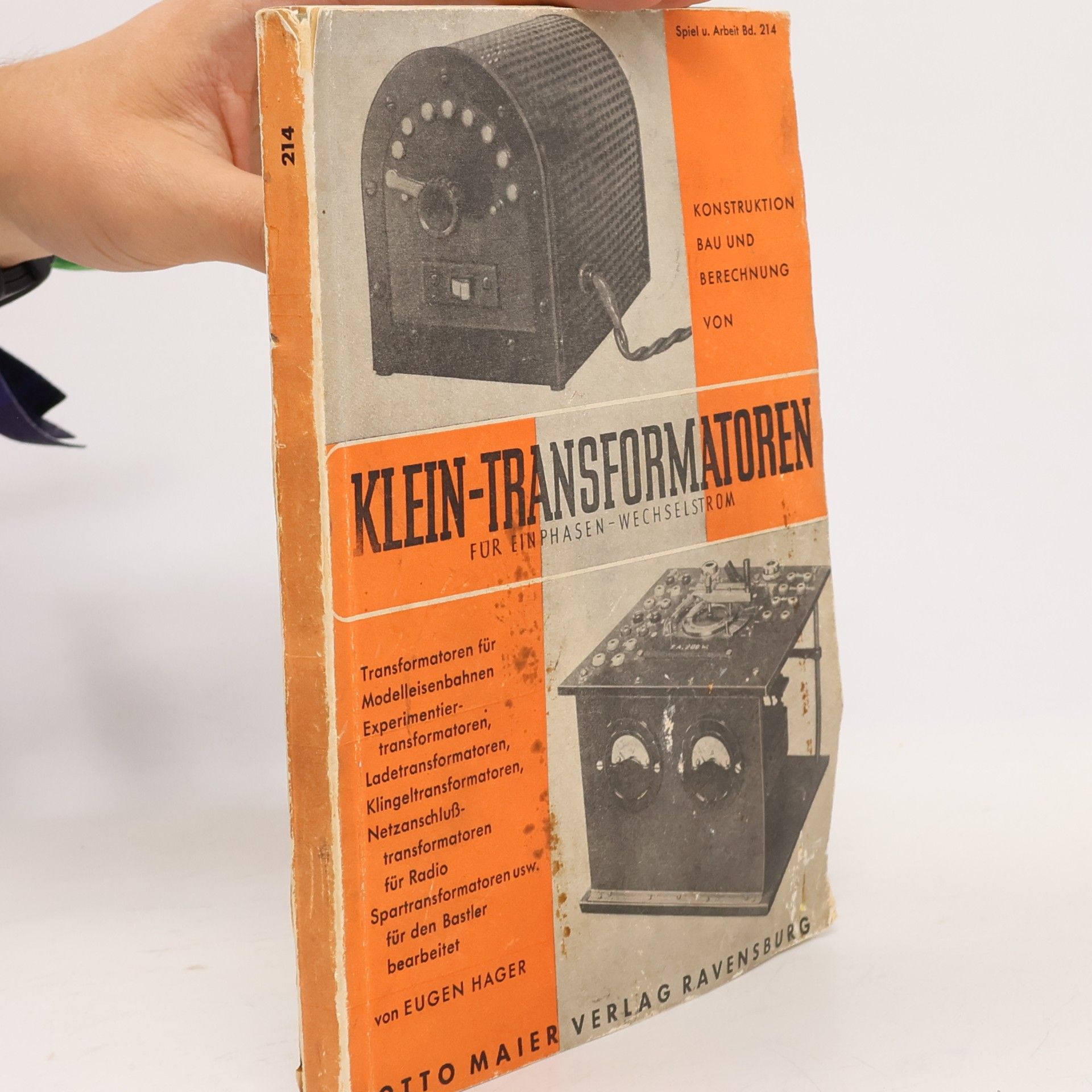 Eugen Häger Konstruktion, Bau und Berechnung von Klein-Transformatoren für Einphasen-Wechselstrom