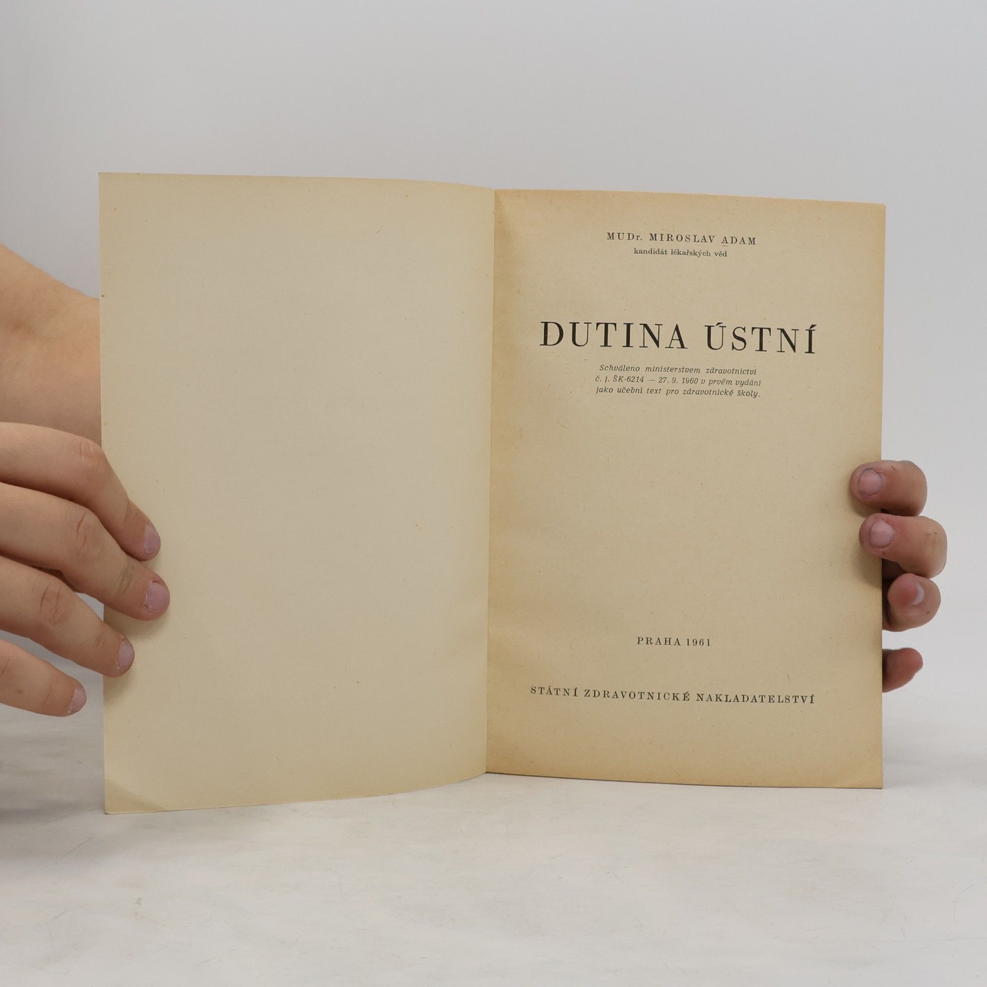 Miroslav Adam Dutina ústní